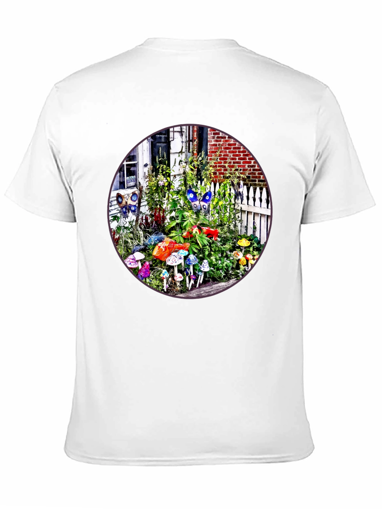 Mushroom Garden T-Shirt - Funky Nature Tee