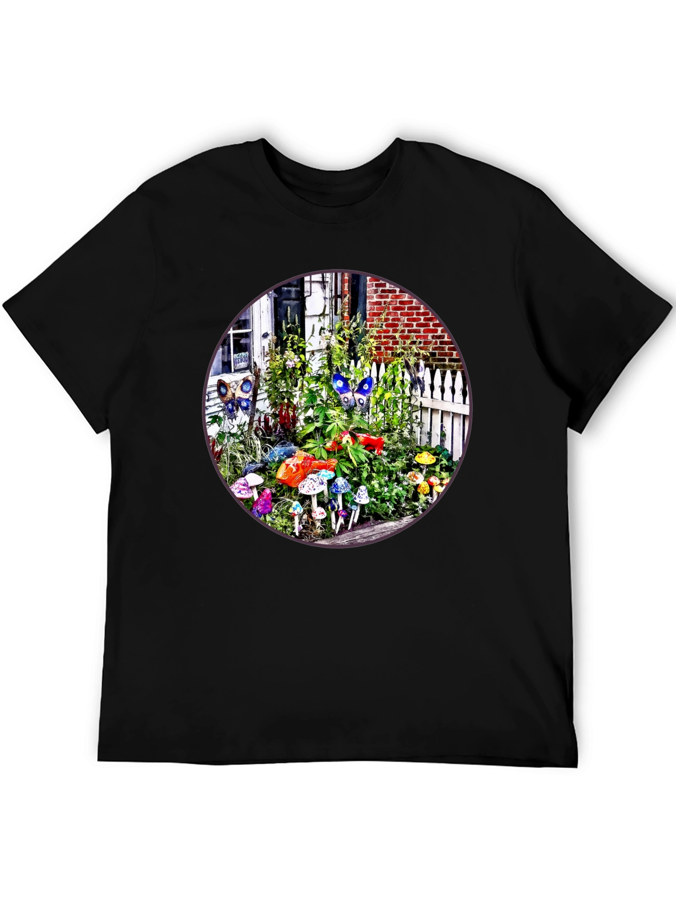 Mushroom Garden T-Shirt - Funky Nature Tee