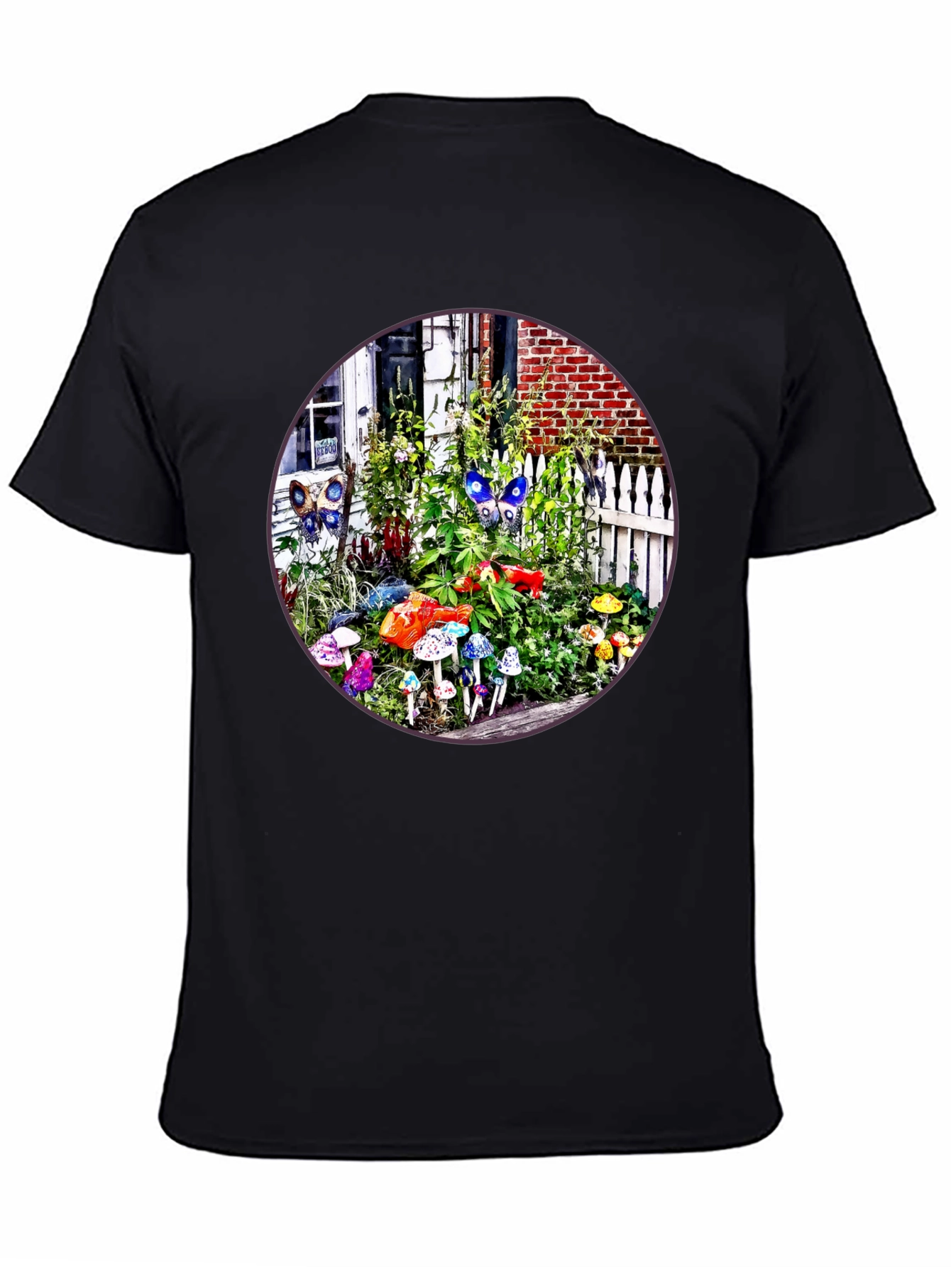 Mushroom Garden T-Shirt - Funky Nature Tee