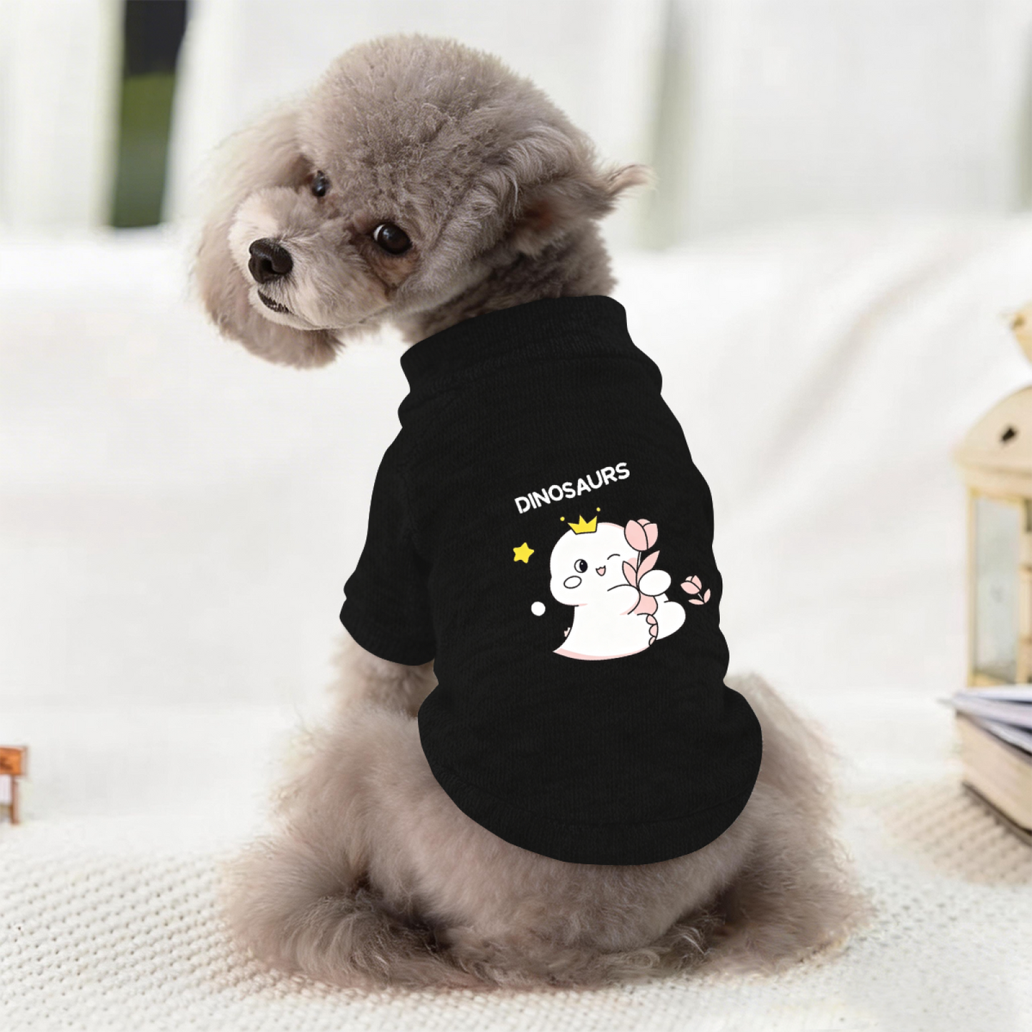 Cute Dinosaurs Pattern Pet Fashion Cardigan Sweater