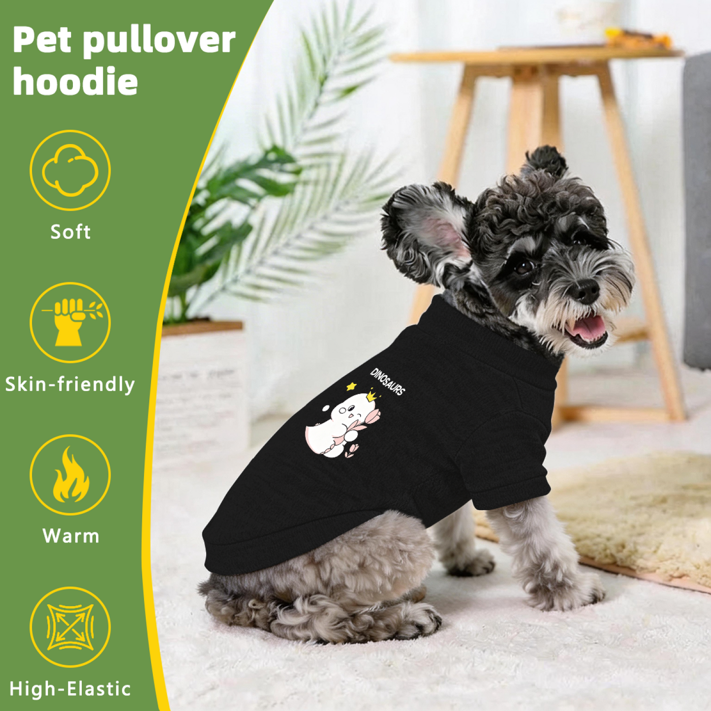 Cute Dinosaurs Pattern Pet Fashion Cardigan Sweater