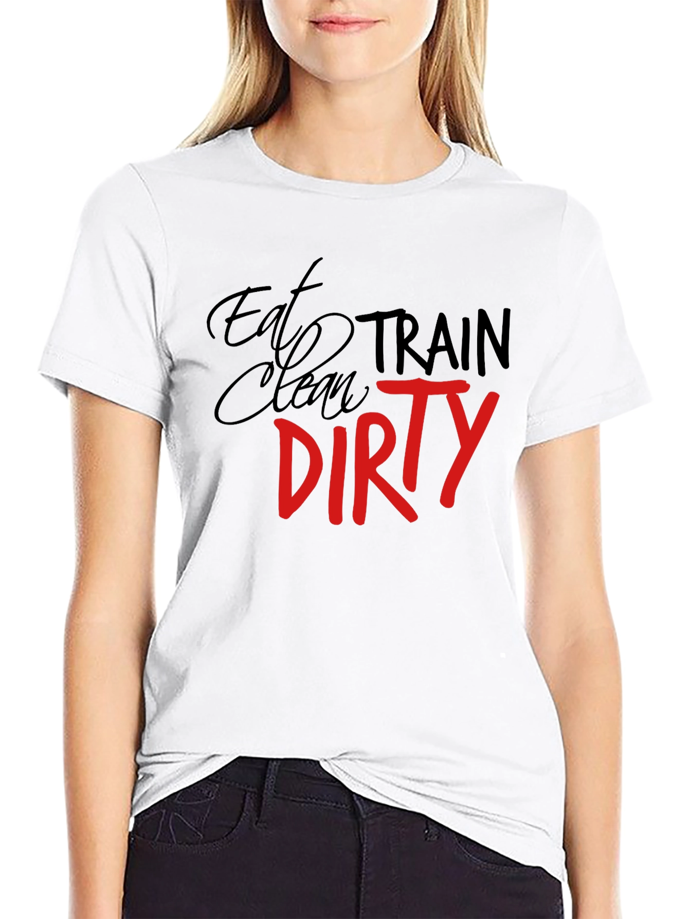 Eat Clean Train Dirty Graphic Tee