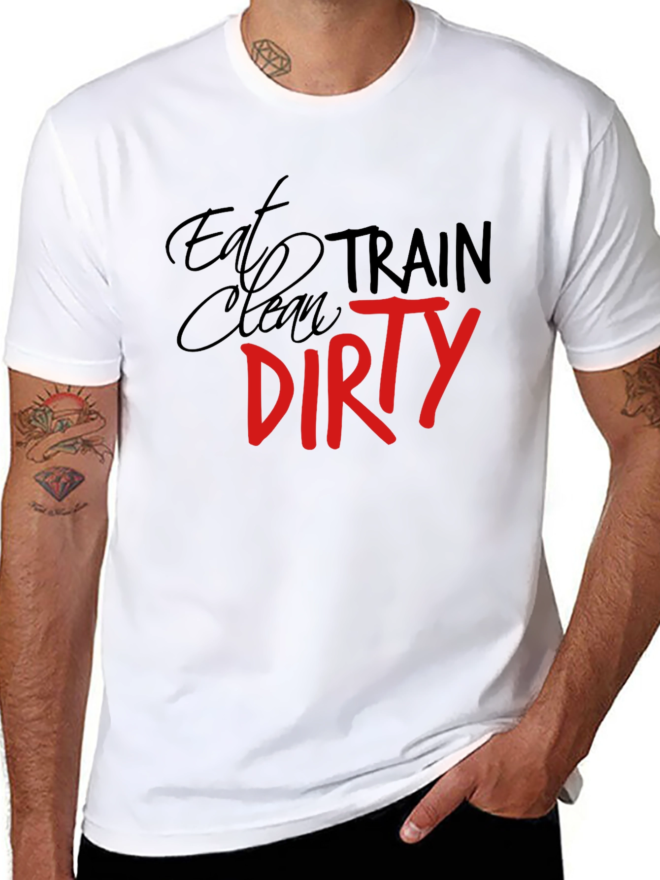 Eat Clean Train Dirty Graphic Tee