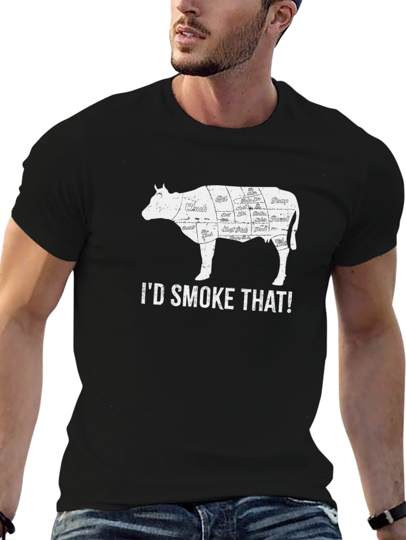 Id Smoke That Cow T-Shirt - BBQ Lovers Tee