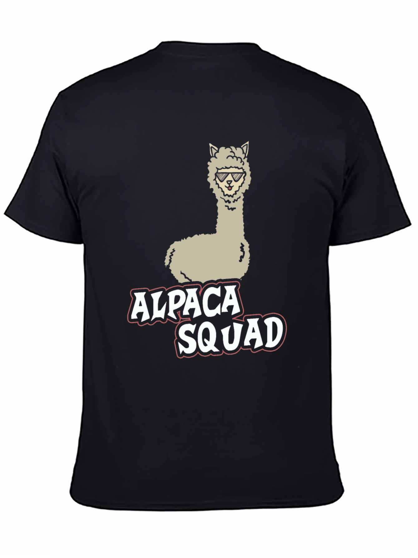 Alpaca Squad Black Graphic Tee