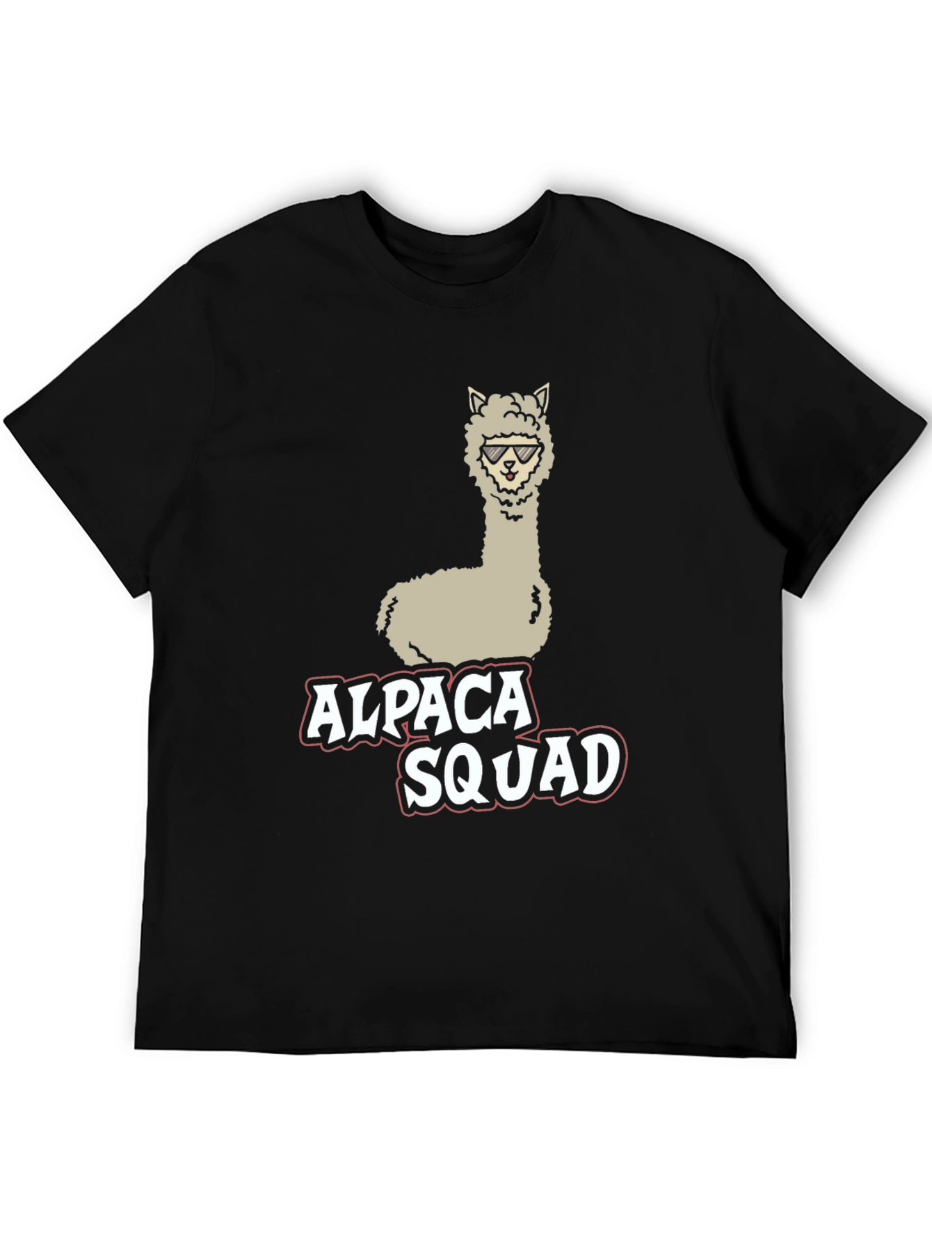 Alpaca Squad Black Graphic Tee