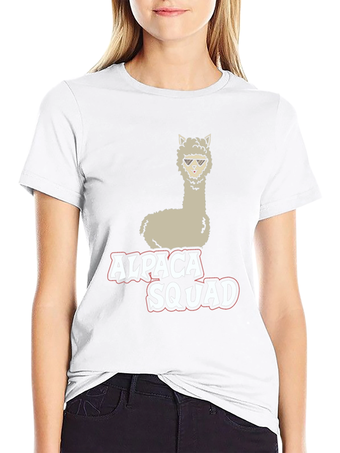 Alpaca Squad Black Graphic Tee