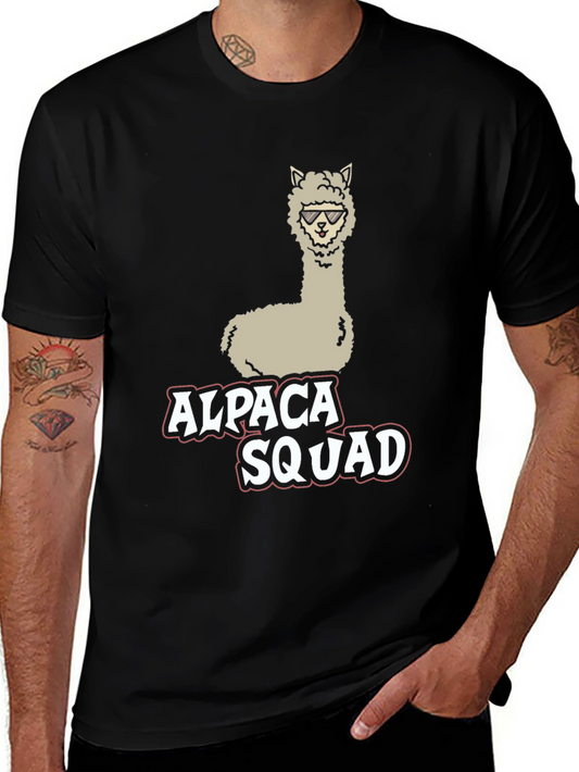 Alpaca Squad Black Graphic Tee