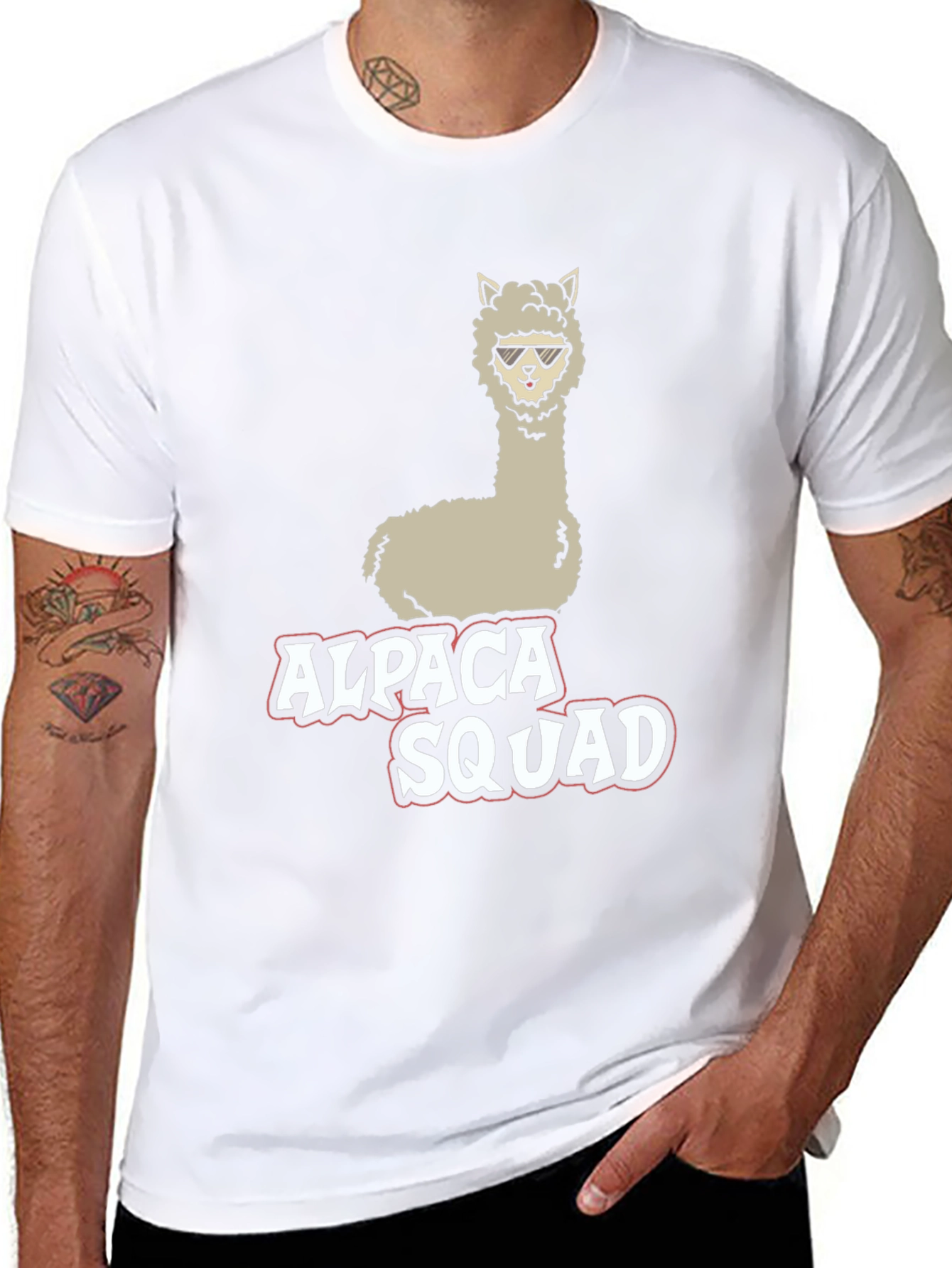 Alpaca Squad Black Graphic Tee