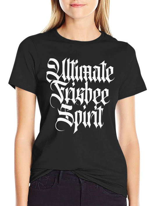 Ultimate Frisbee Spirit Black T-Shirt