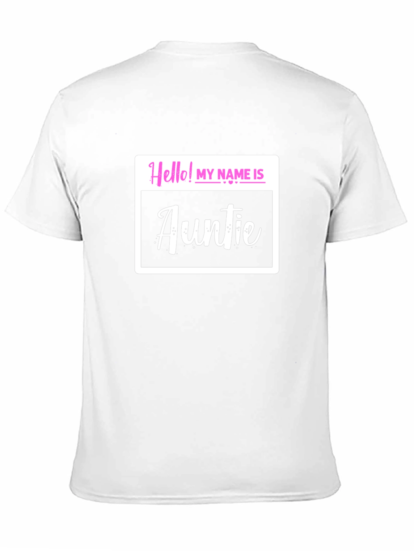 Hello! My Name is Auntie T-Shirt - Black