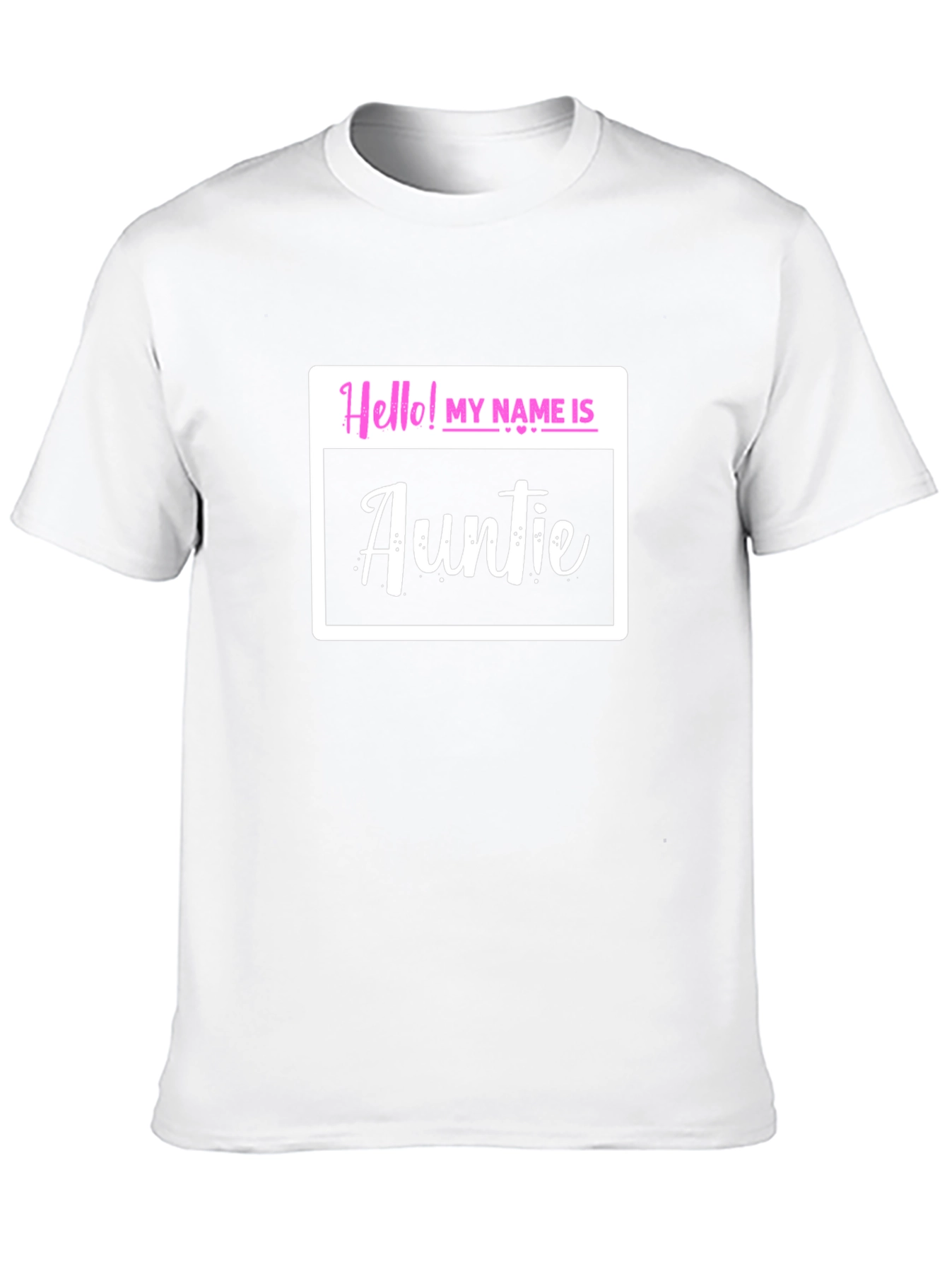 Hello! My Name is Auntie T-Shirt - Black