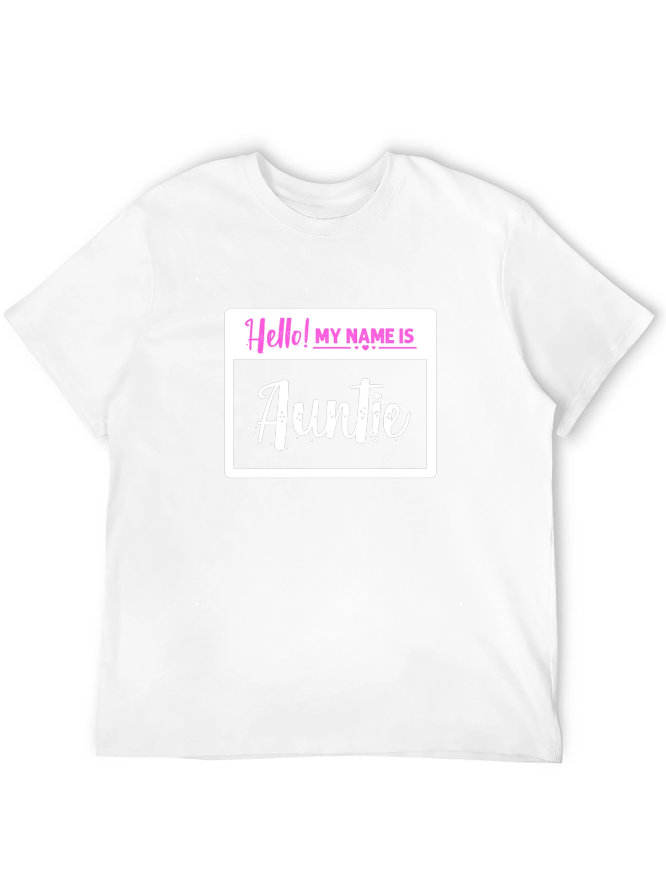 Hello! My Name is Auntie T-Shirt - Black