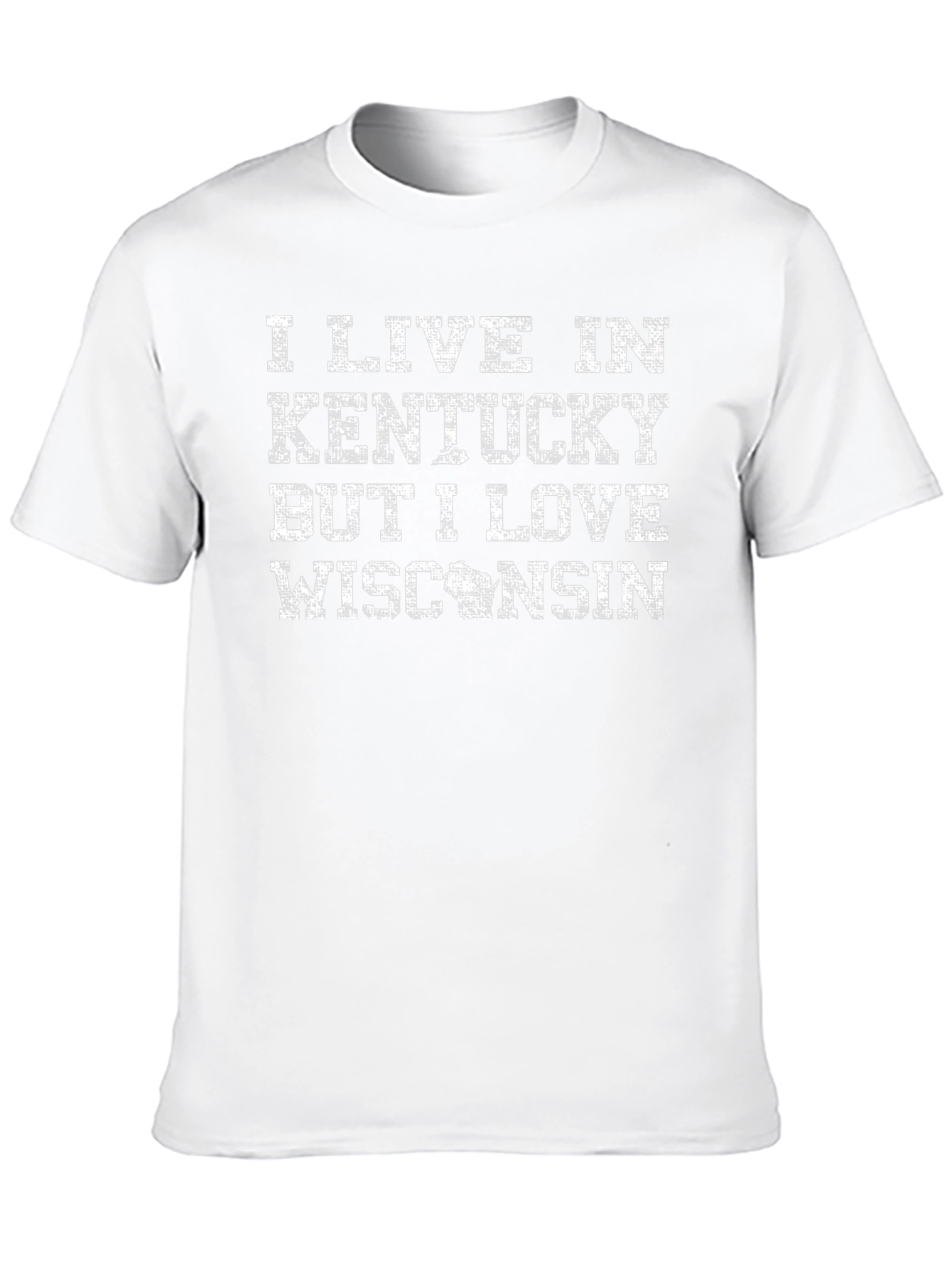 Kentucky But I Love Wisconsin Novelty Graphic T-Shirt