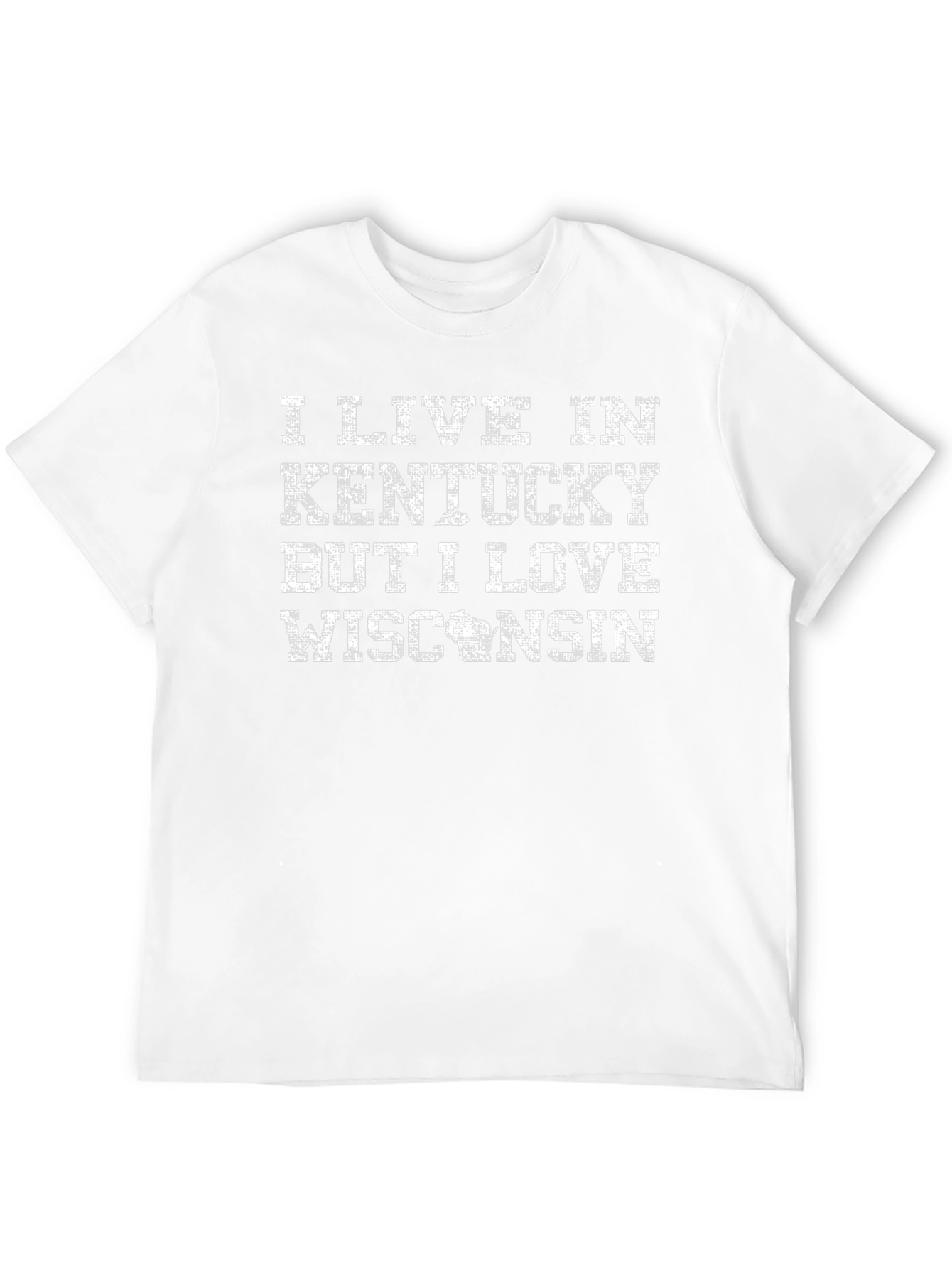 Kentucky But I Love Wisconsin Novelty Graphic T-Shirt