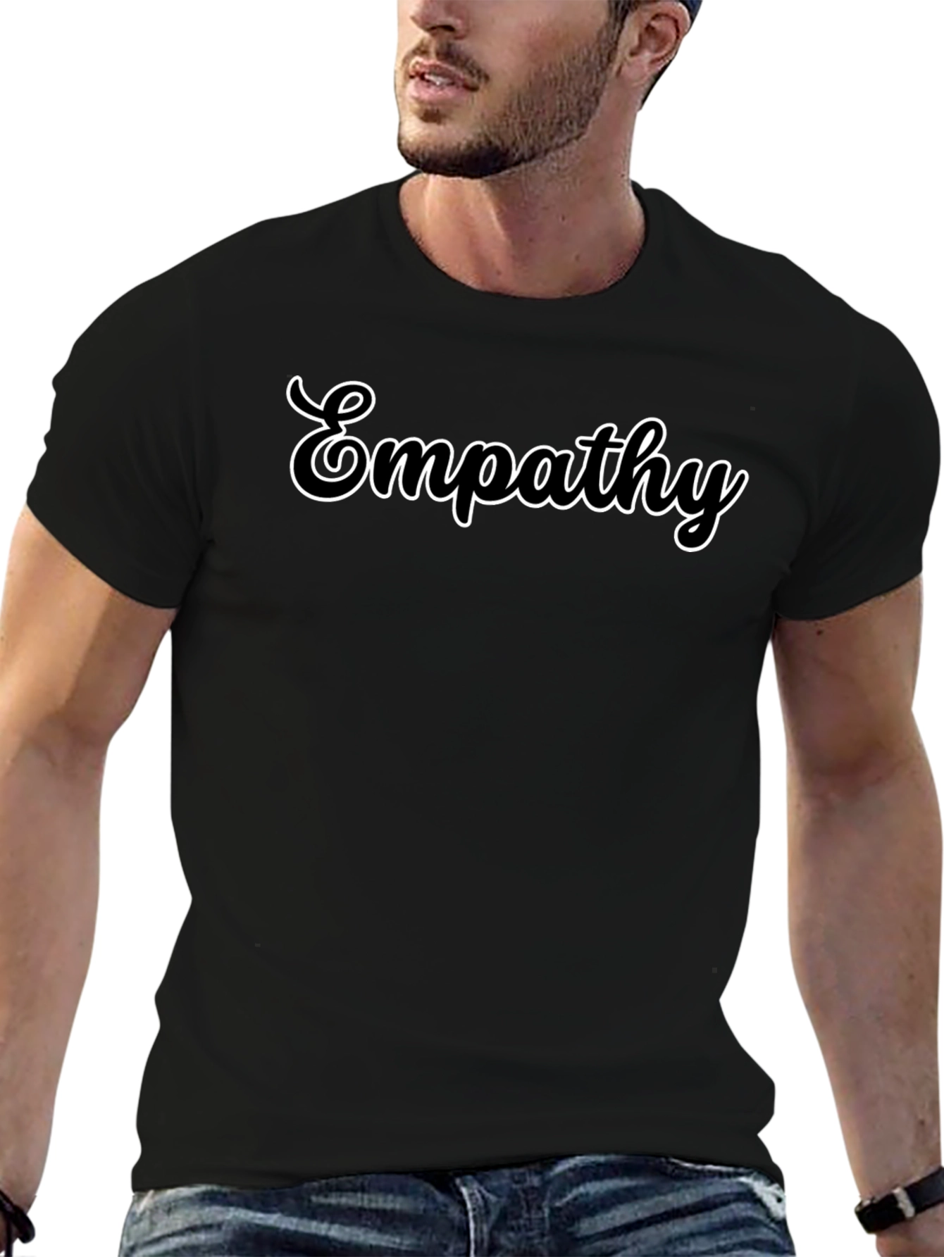 Empathy Crew Neck T-Shirt - Black