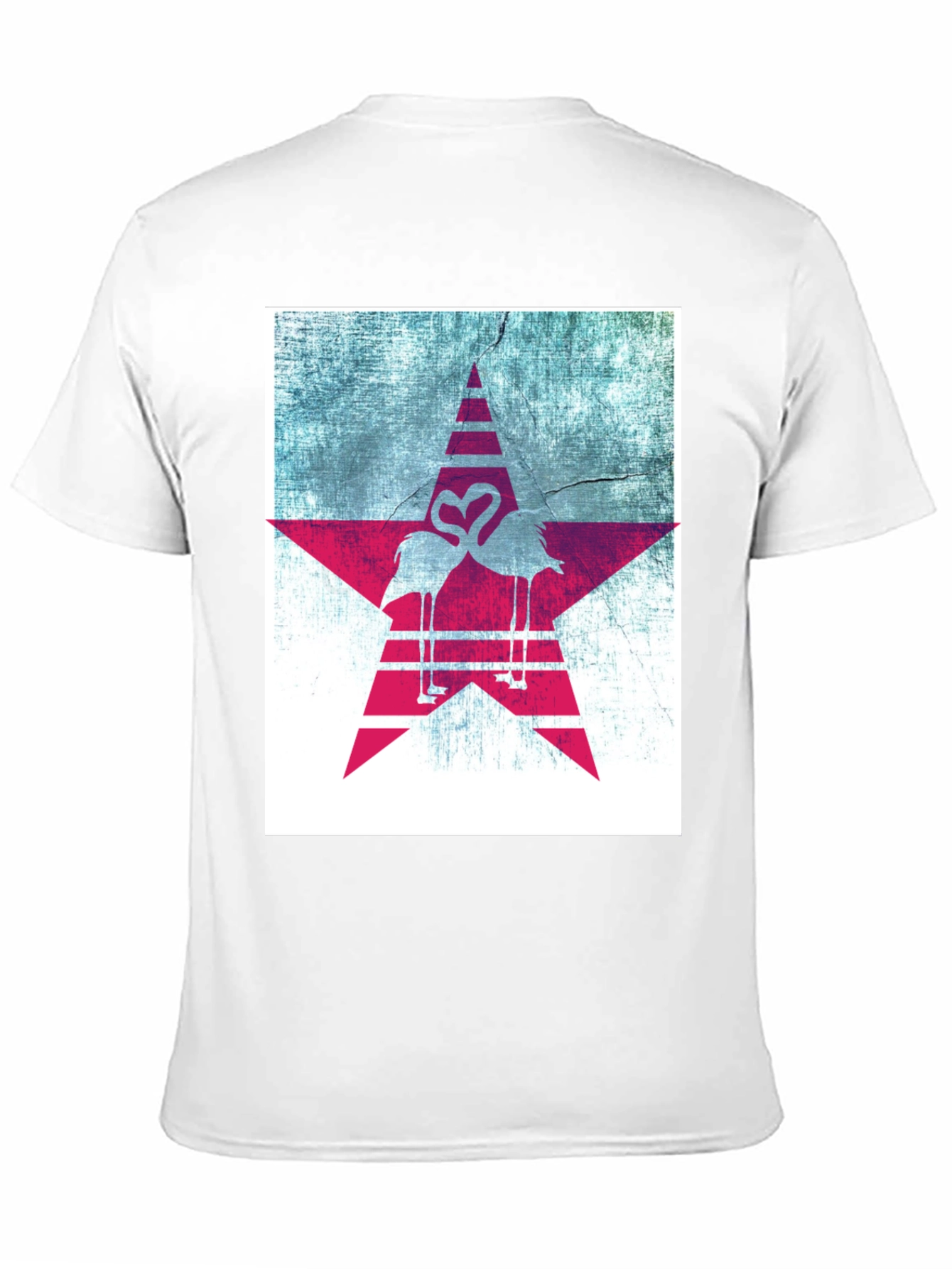 Flamingo Star Graphic Tee - Unique Design