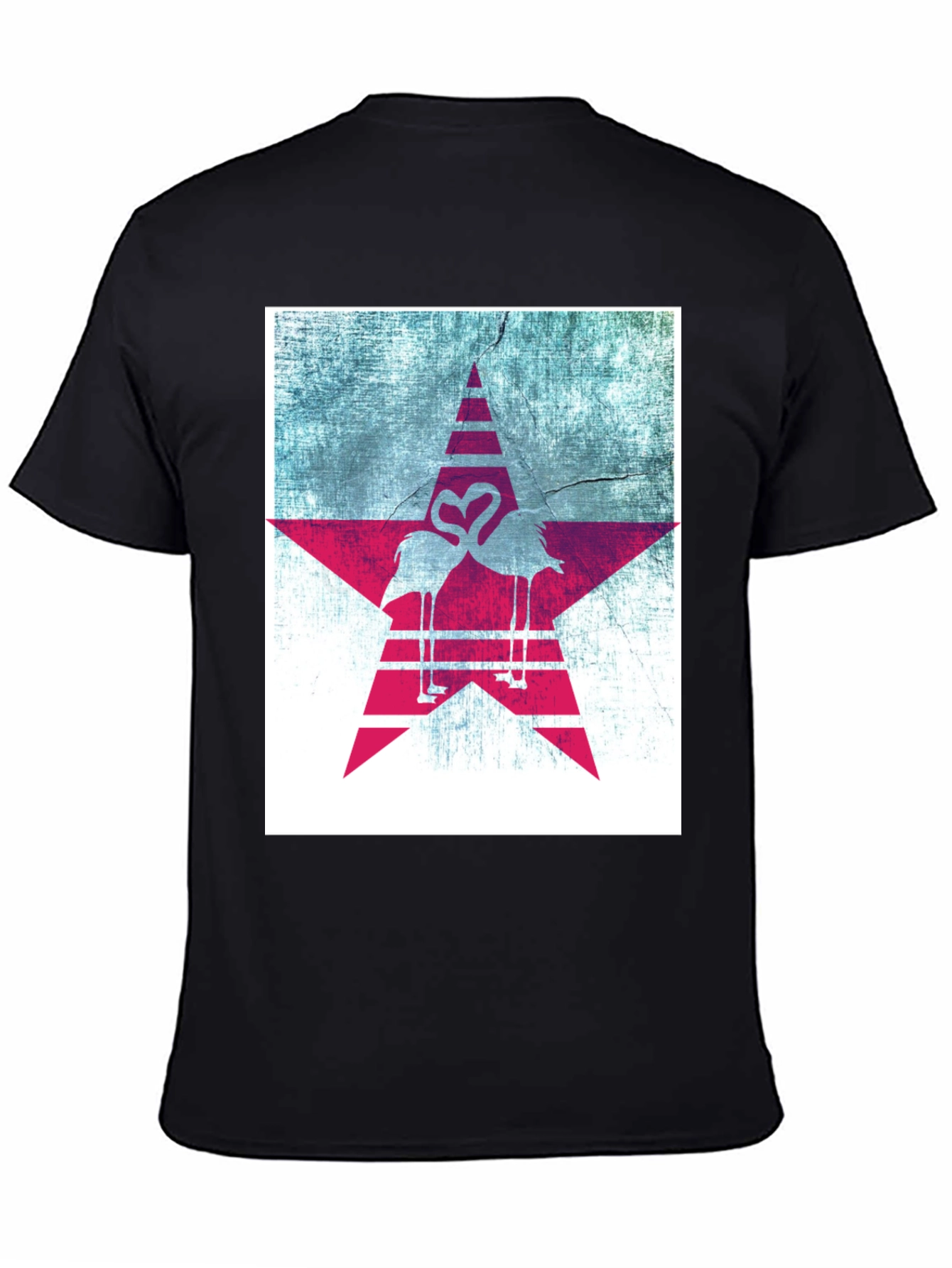 Flamingo Star Graphic Tee - Unique Design