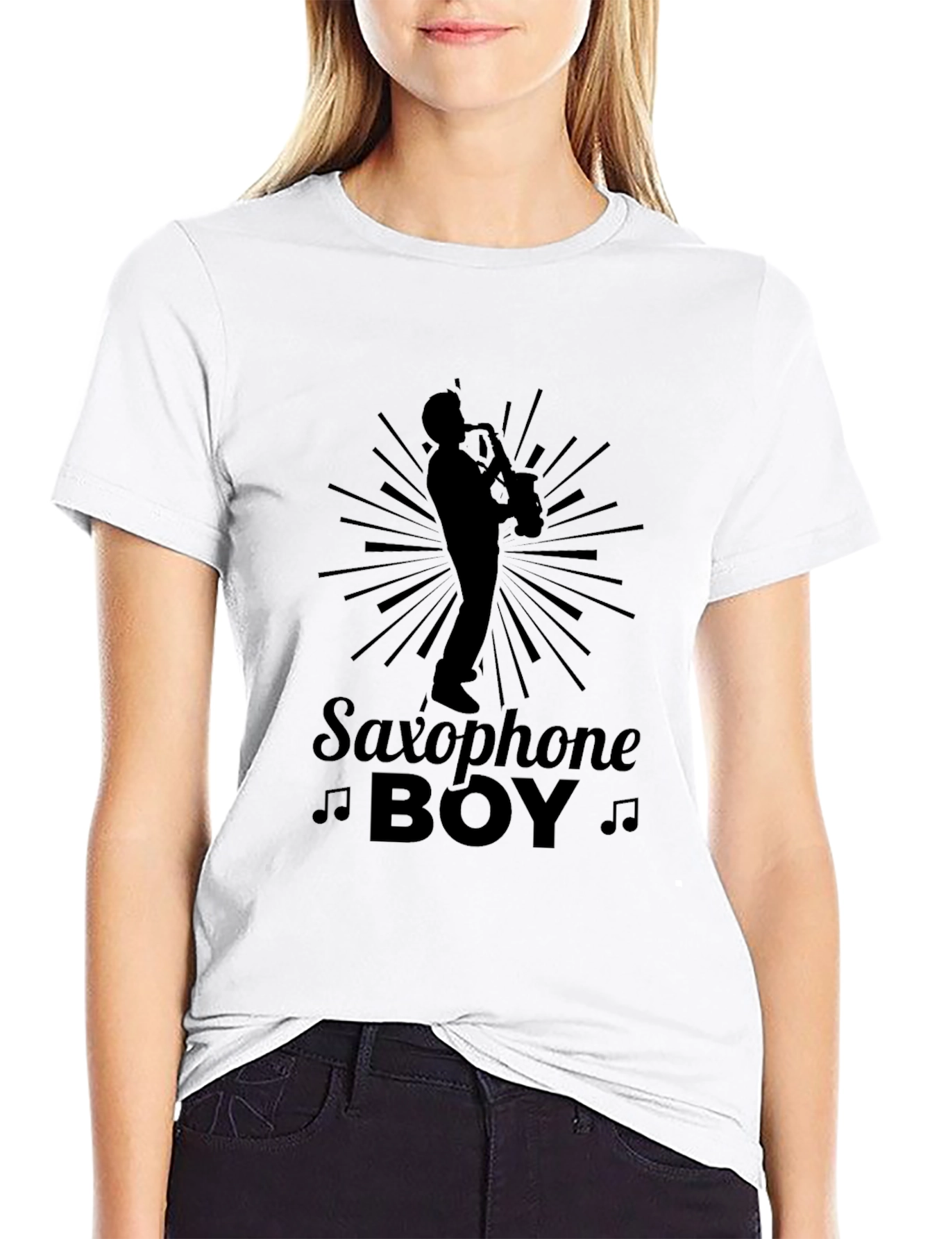 Saxophone Boy Graphic Tee - Musicians Style
