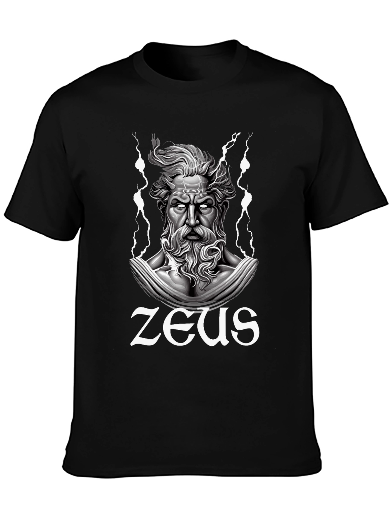 Zeus Graphic T-Shirt - Black Cotton Tee