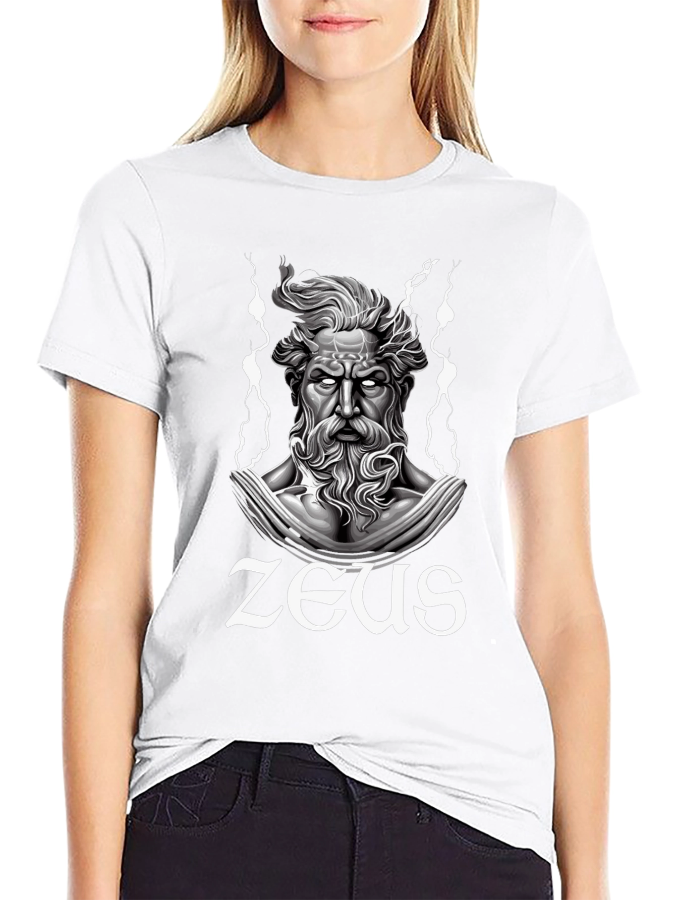 Zeus Graphic T-Shirt - Black Cotton Tee