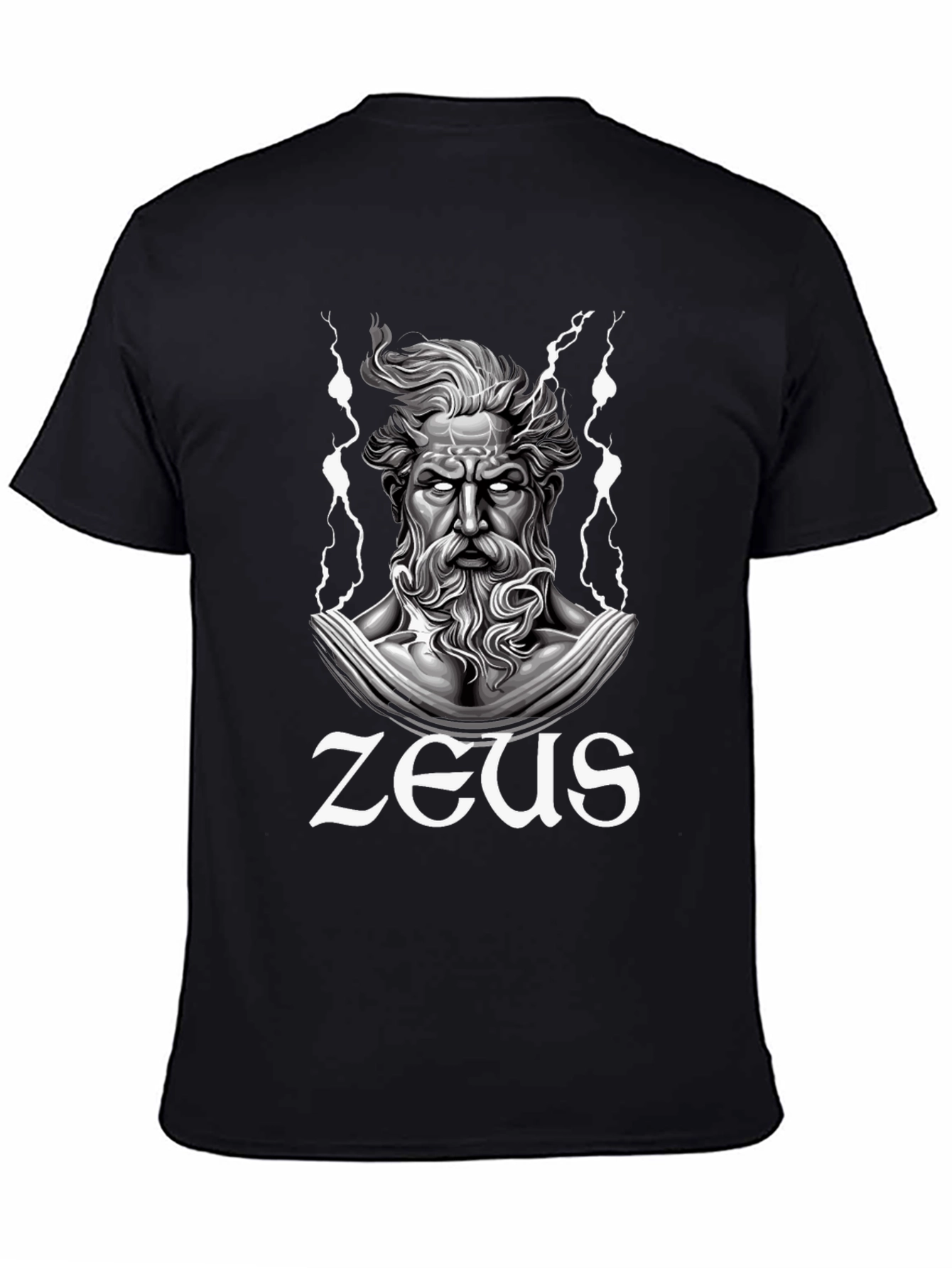 Zeus Graphic T-Shirt - Black Cotton Tee