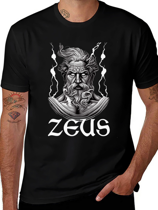 Zeus Graphic T-Shirt - Black Cotton Tee