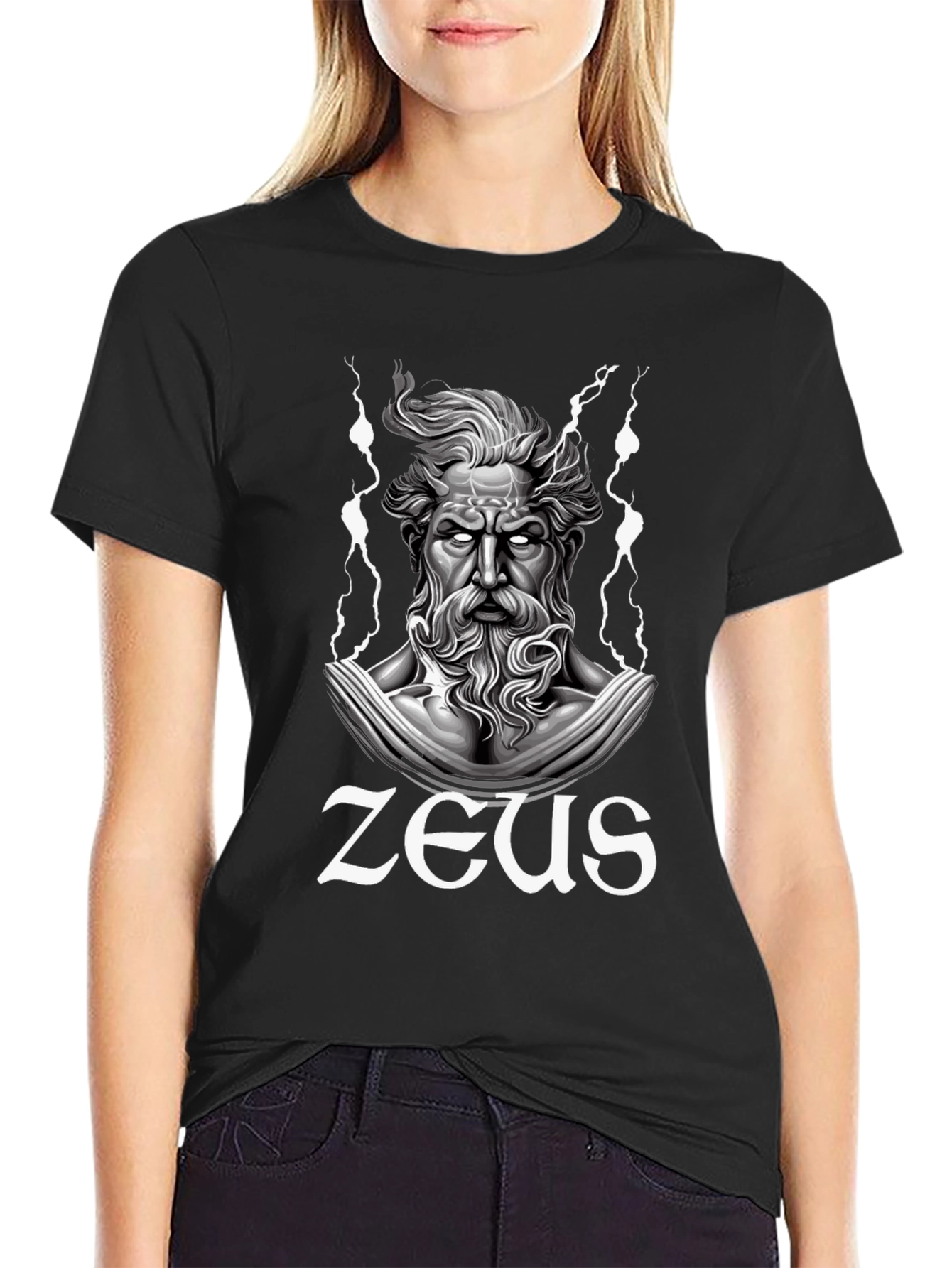 Zeus Graphic T-Shirt - Black Cotton Tee