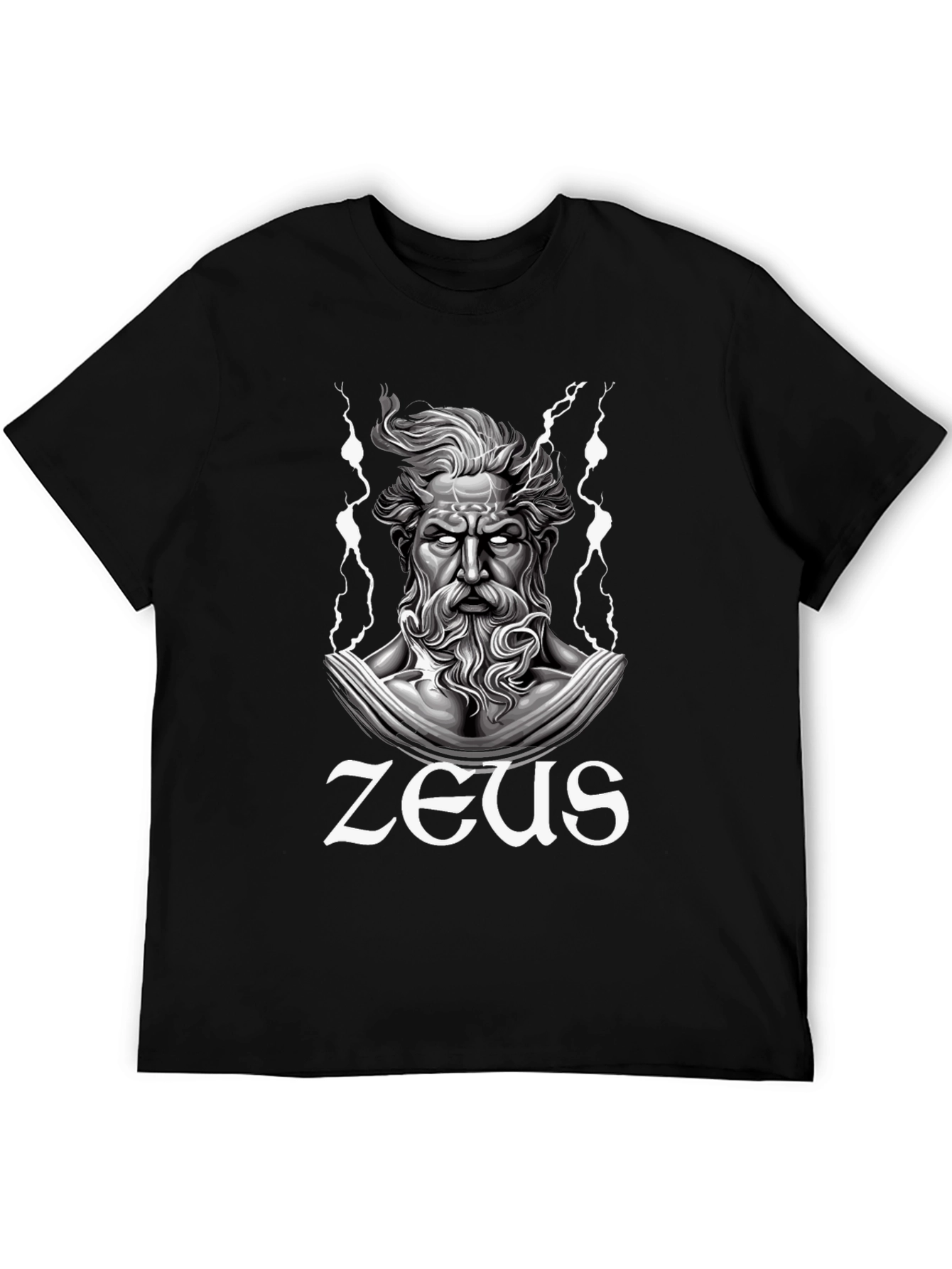 Zeus Graphic T-Shirt - Black Cotton Tee