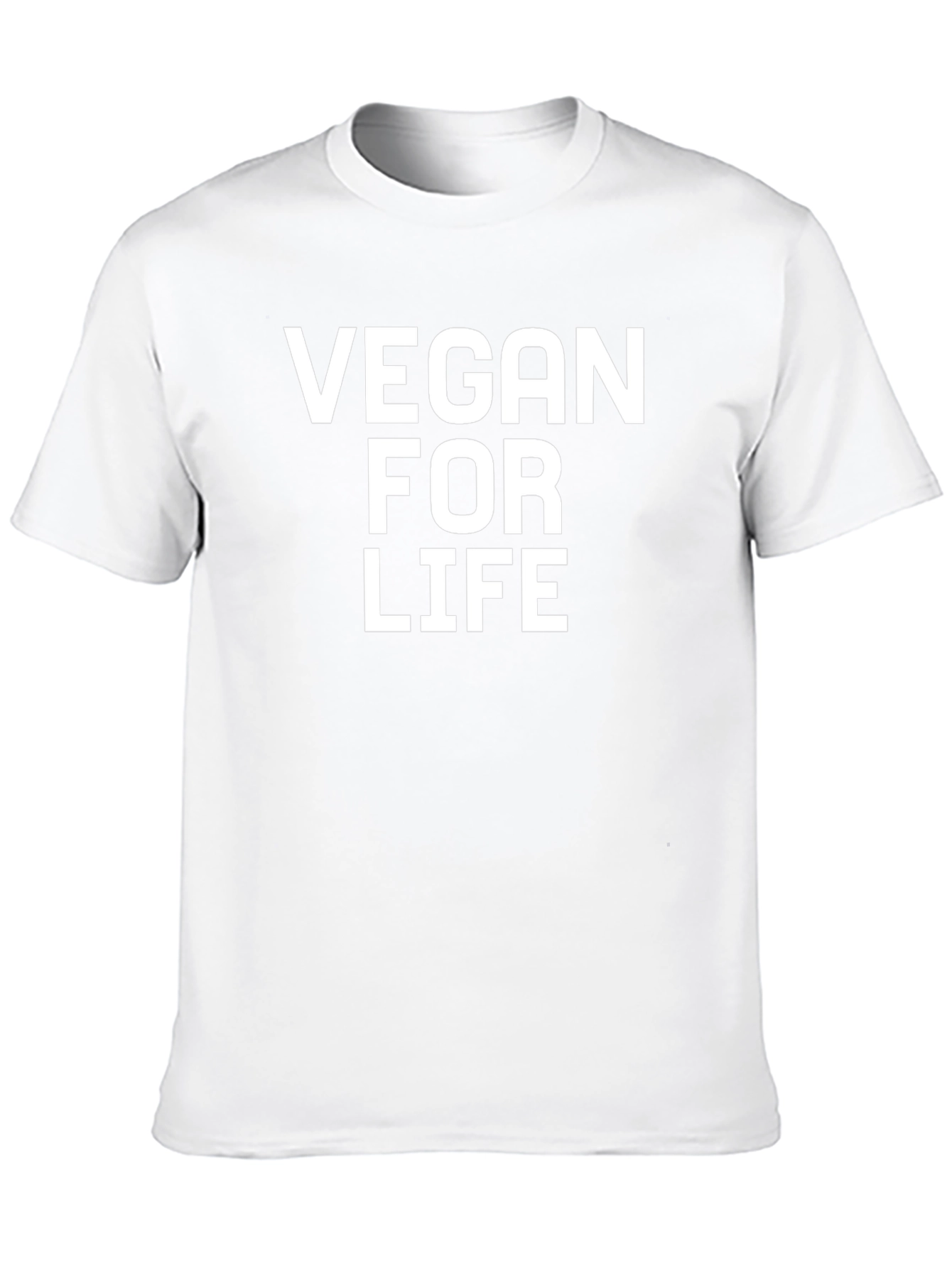 Vegan For Life T-Shirt - Unisex Crew Neck
