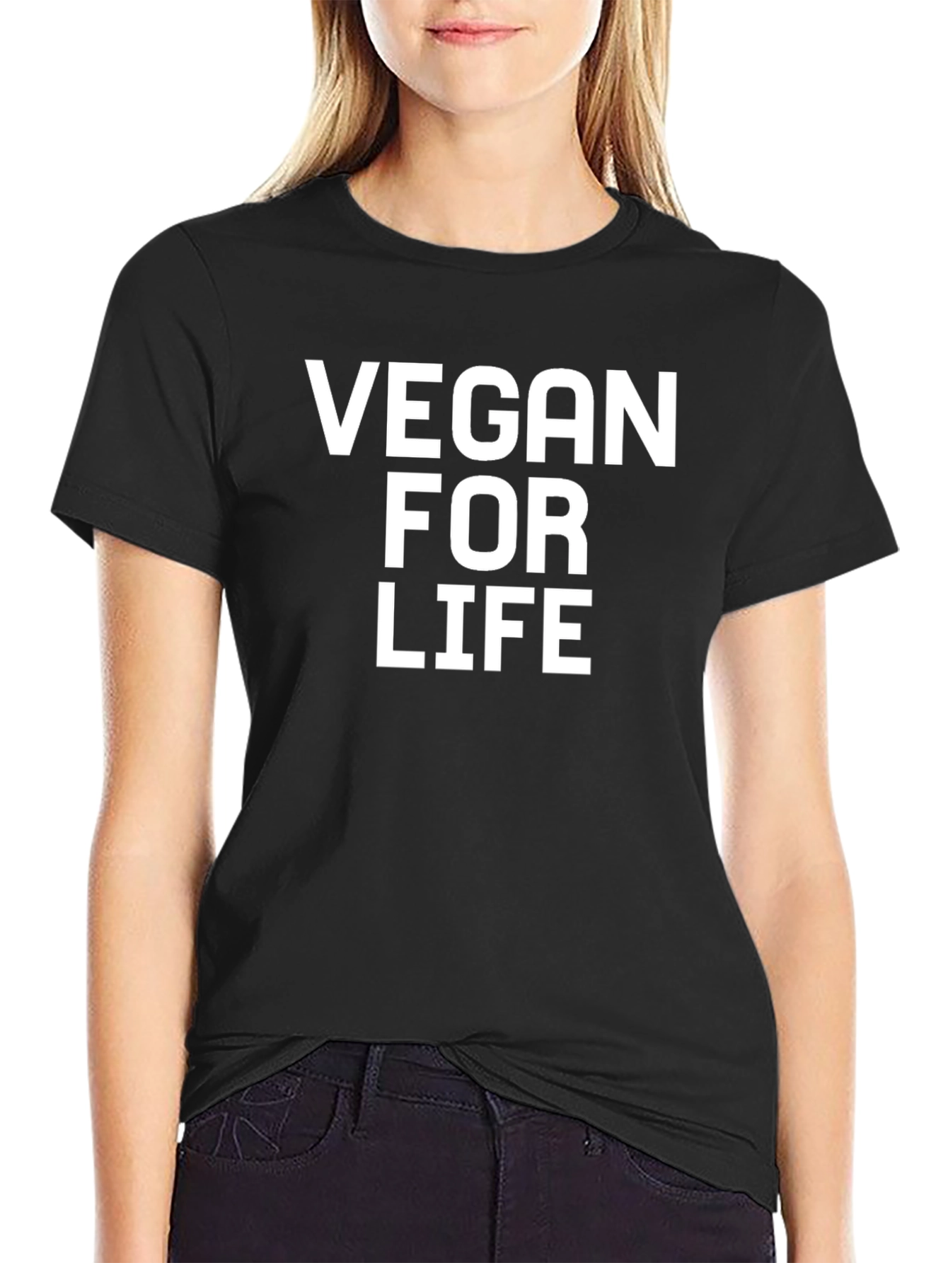 Vegan For Life T-Shirt - Unisex Crew Neck