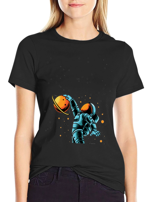 Astronaut Planet T-Shirt - Space Graphic Tee