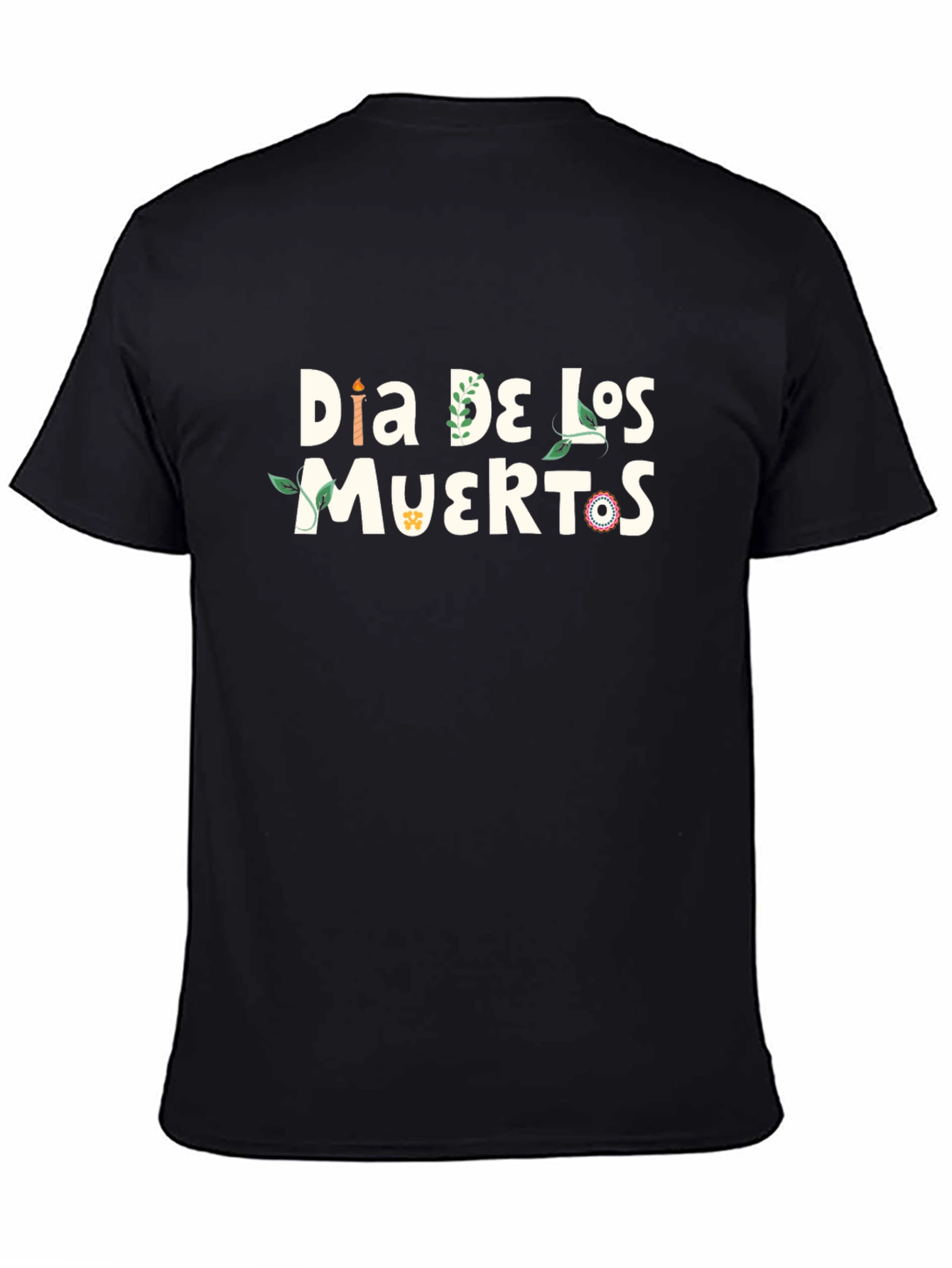 Dia De Los Muertos Graphic Tee - Black