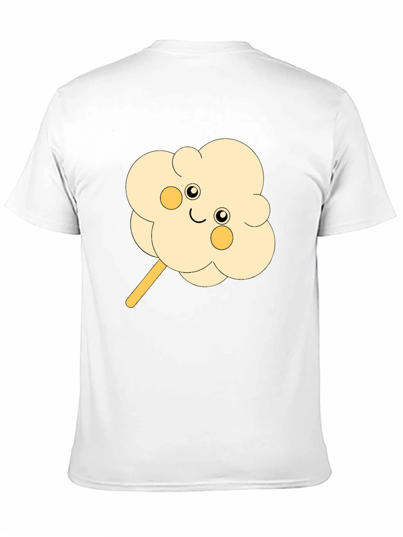 Cute Cotton Candy Graphic Tee - Black