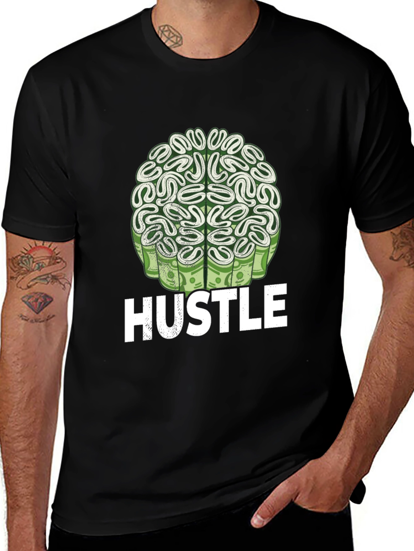 Hustle Brain Tee - Money Minded T-Shirt