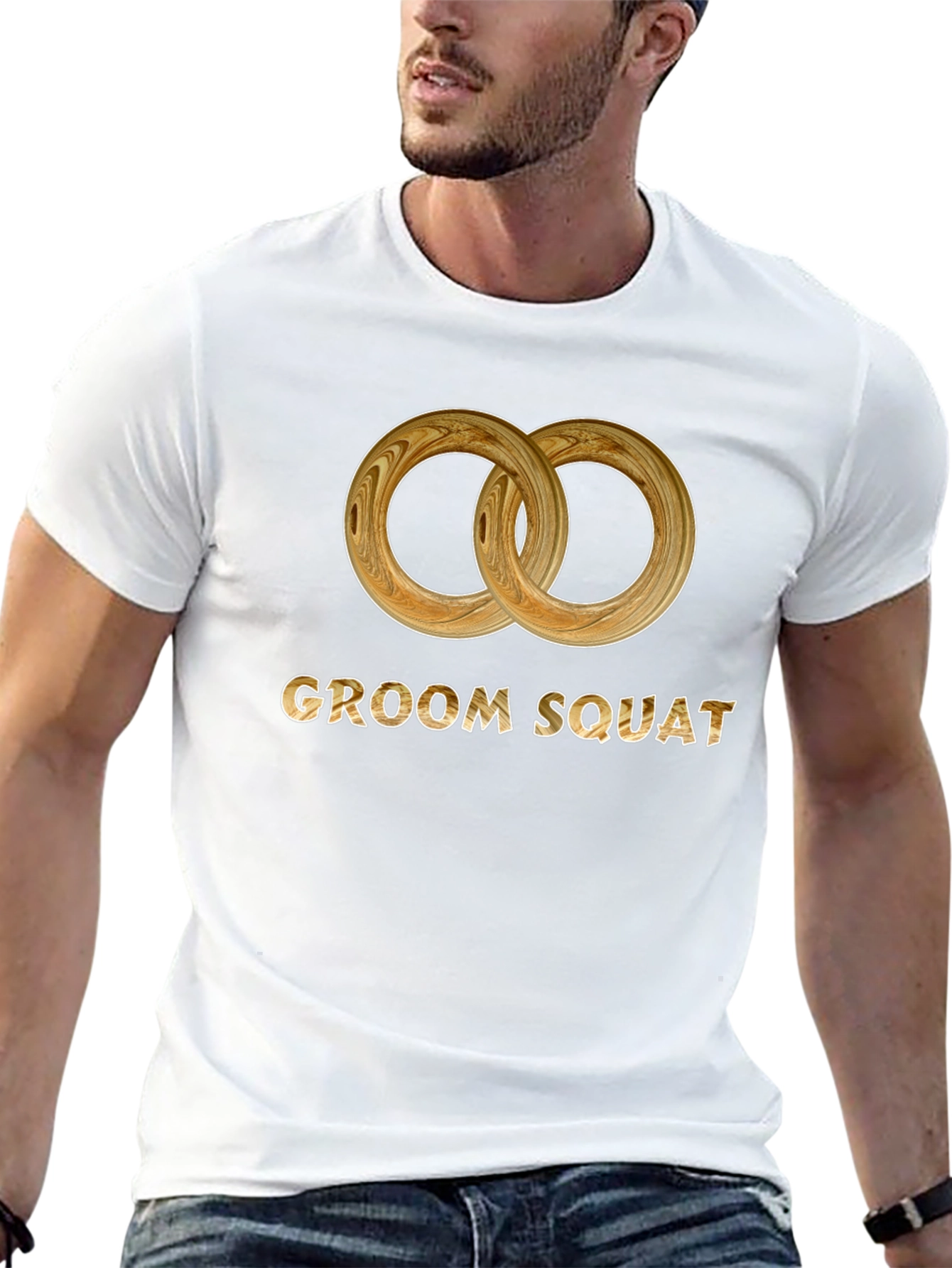 Groom Squad Wedding Rings Graphic Tee