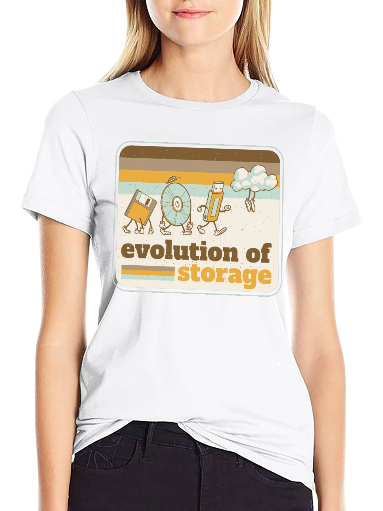 Evolution of Storage Retro T-Shirt