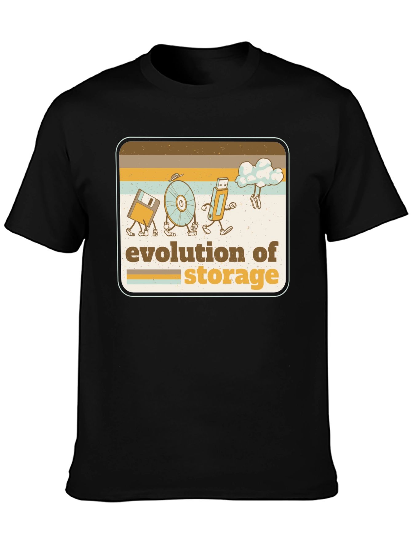 Evolution of Storage Retro T-Shirt