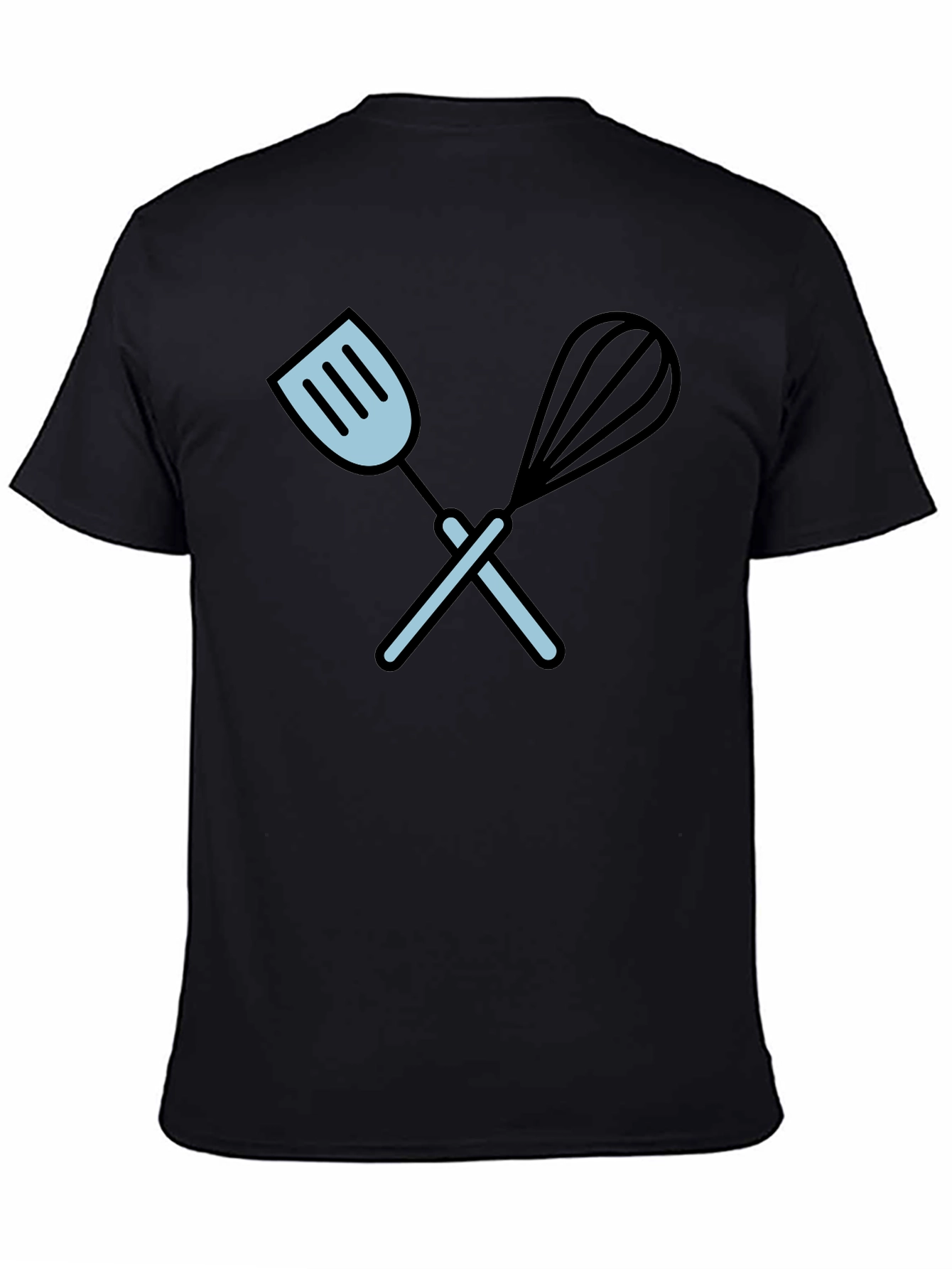Chefs Choice Black T-Shirt - Kitchen Utensil Design