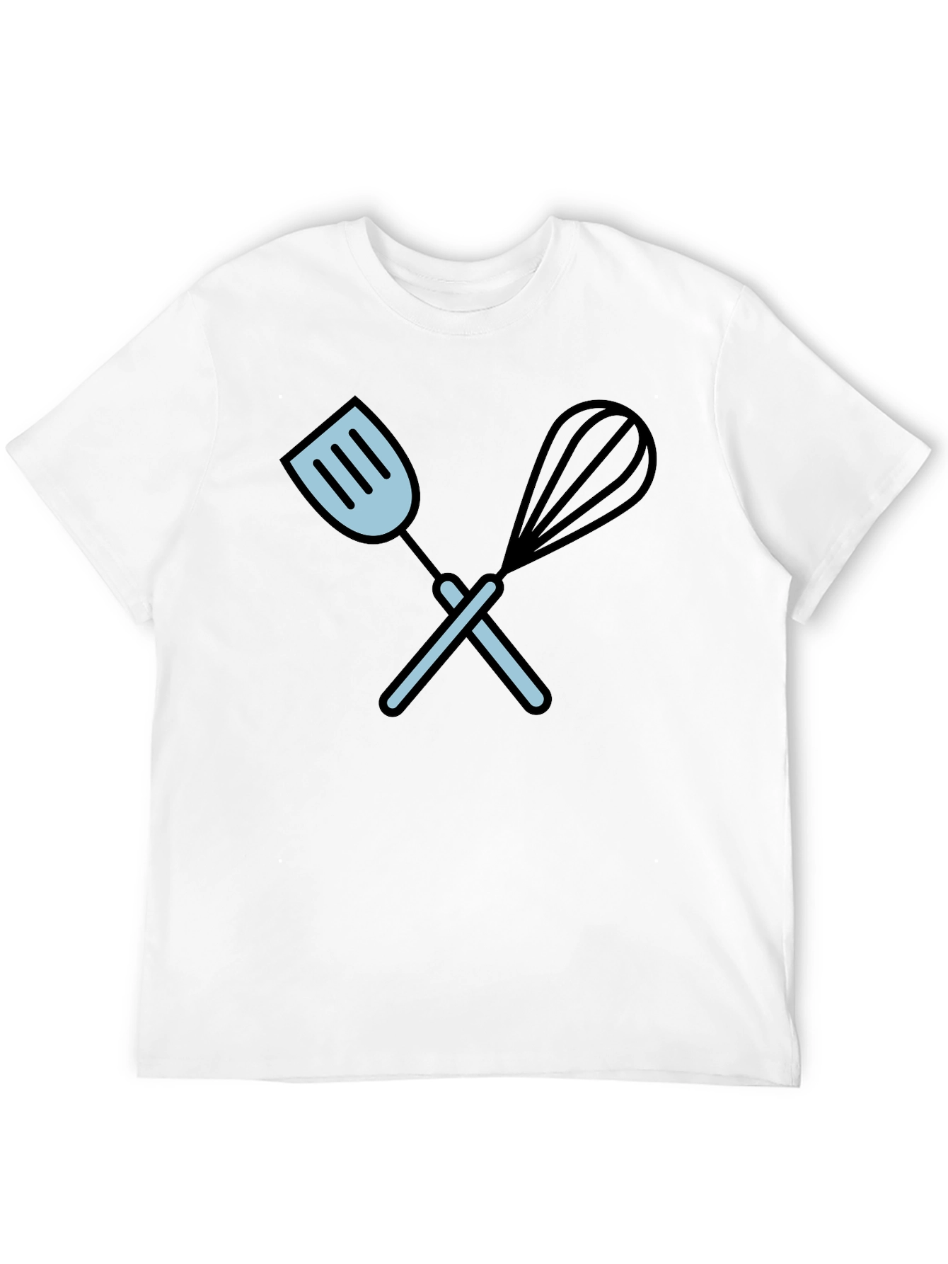 Chefs Choice Black T-Shirt - Kitchen Utensil Design