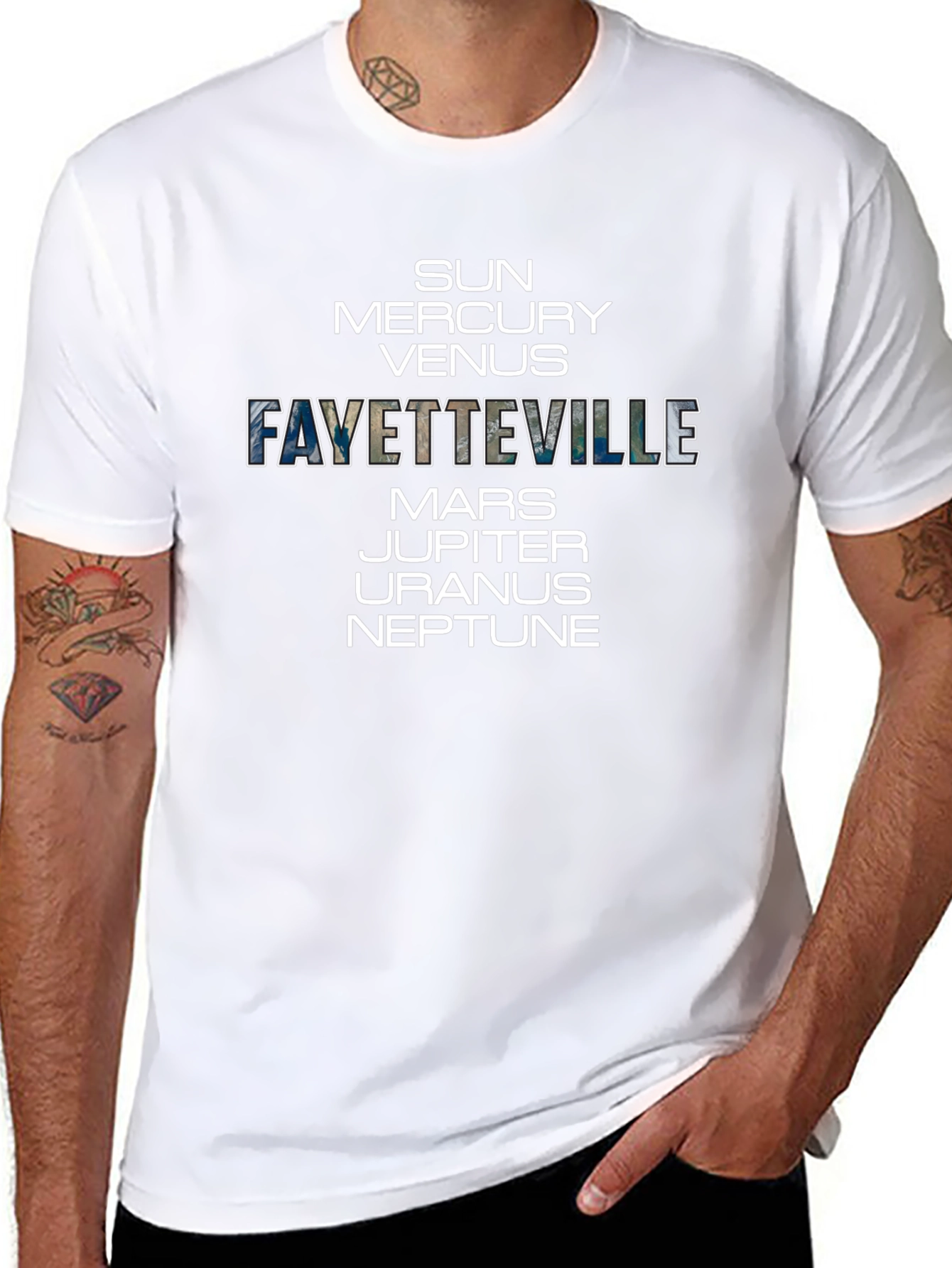 Fayetteville Planets T-Shirt