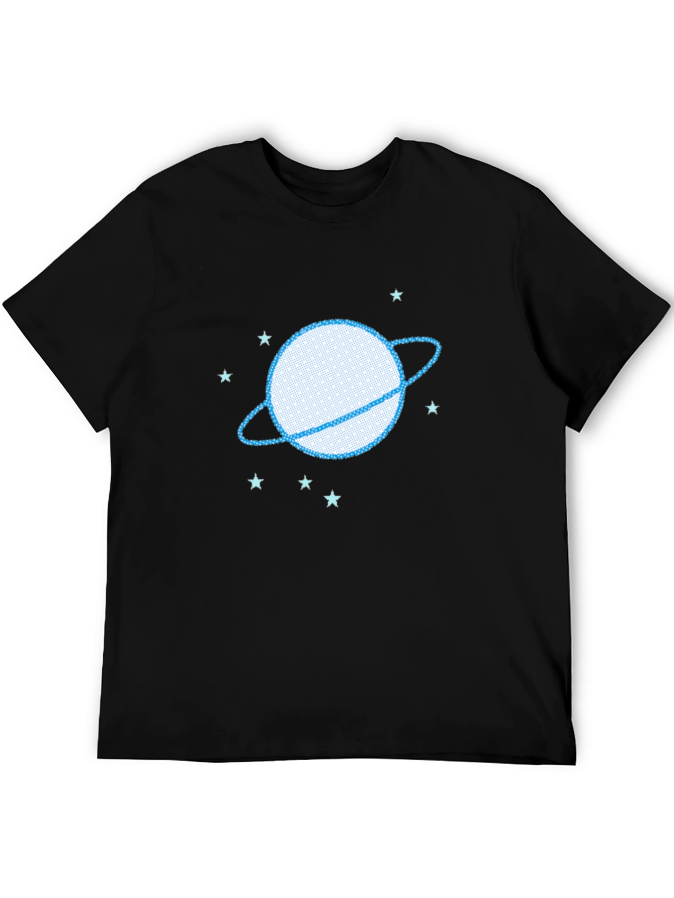 Planet Saturn Graphic Tee - Trendy Space Design