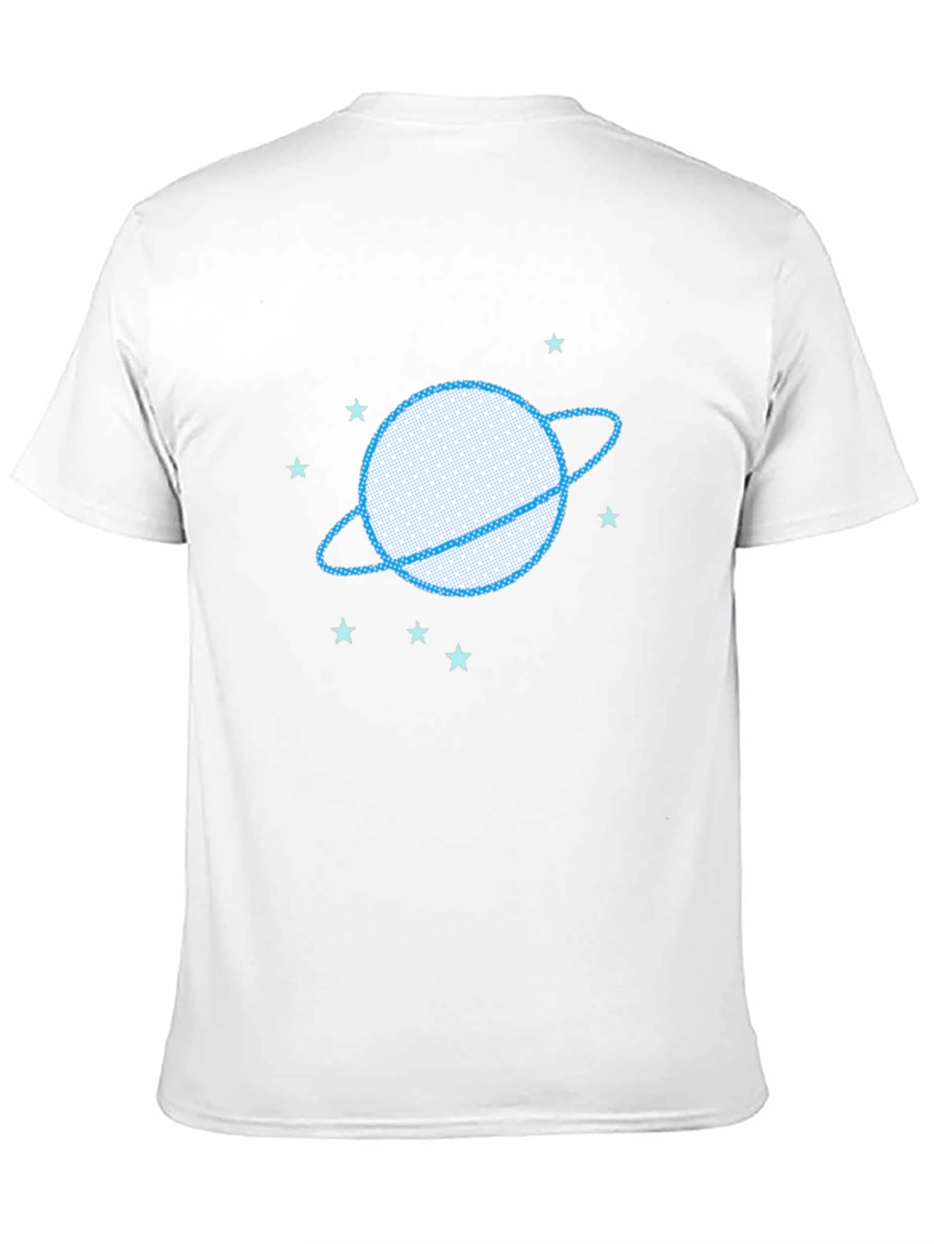 Planet Saturn Graphic Tee - Trendy Space Design