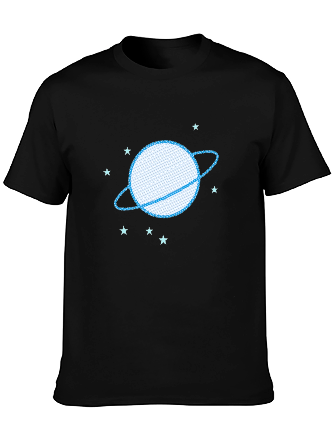 Planet Saturn Graphic Tee - Trendy Space Design