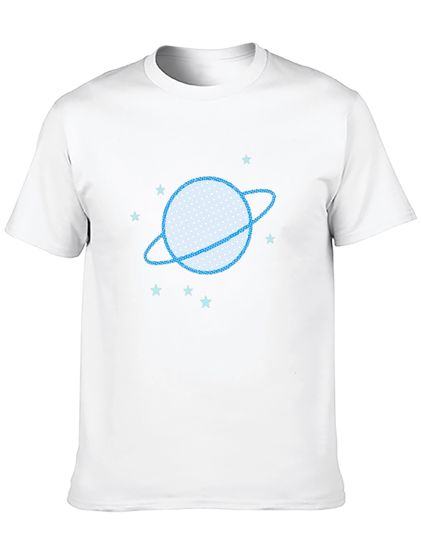 Planet Saturn Graphic Tee - Trendy Space Design