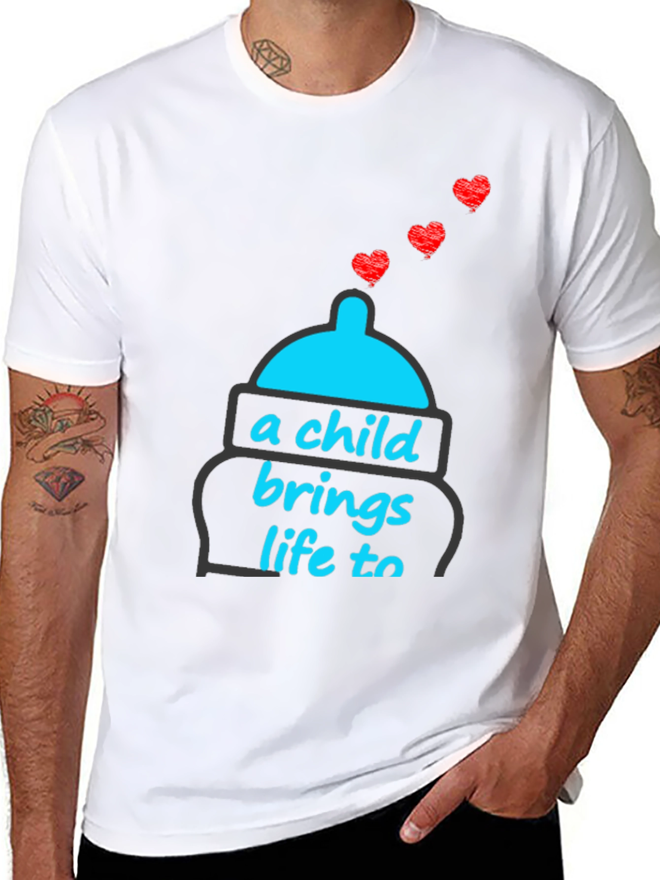 A Child Brings Life to T-Shirt