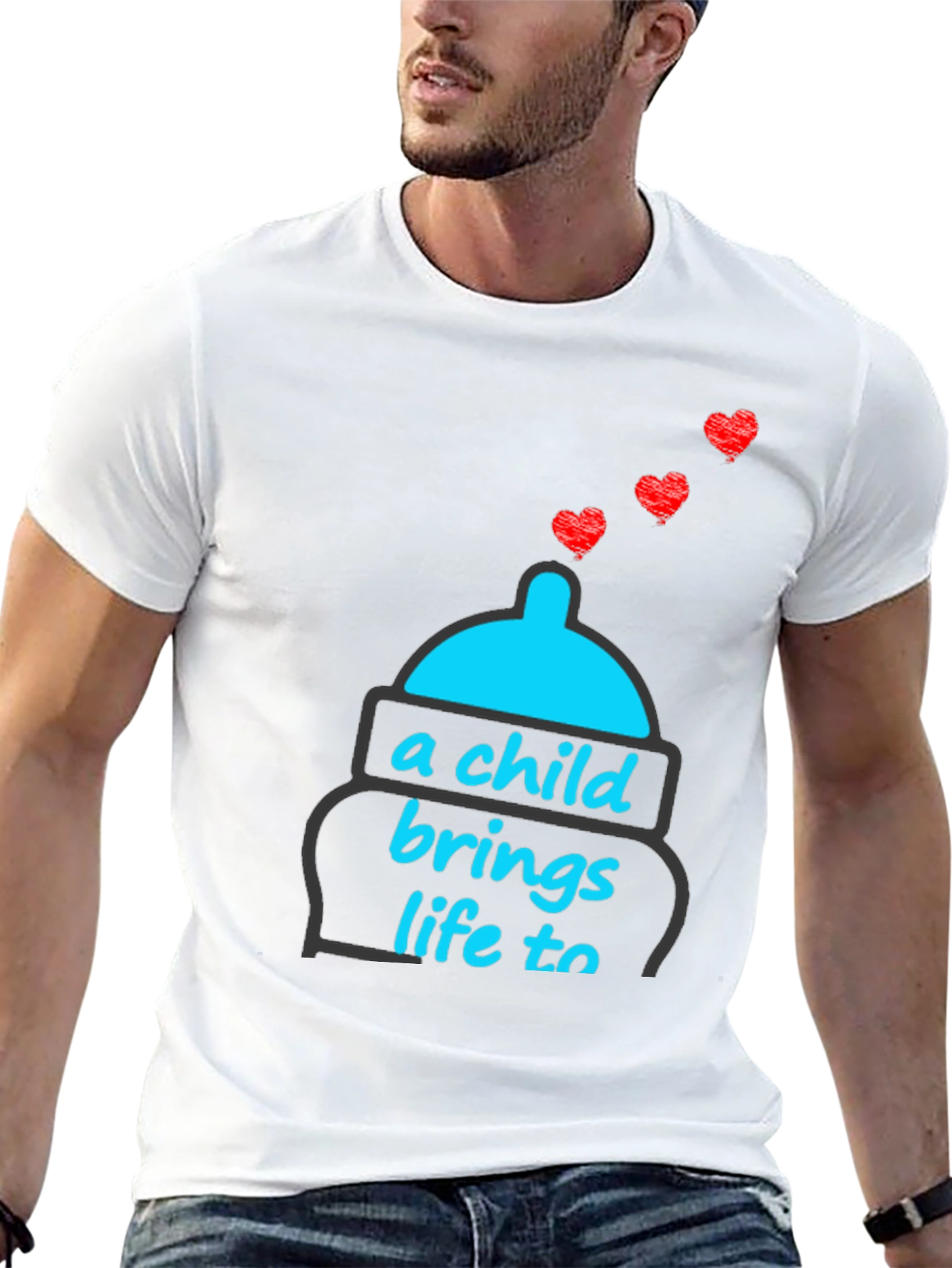 A Child Brings Life to T-Shirt