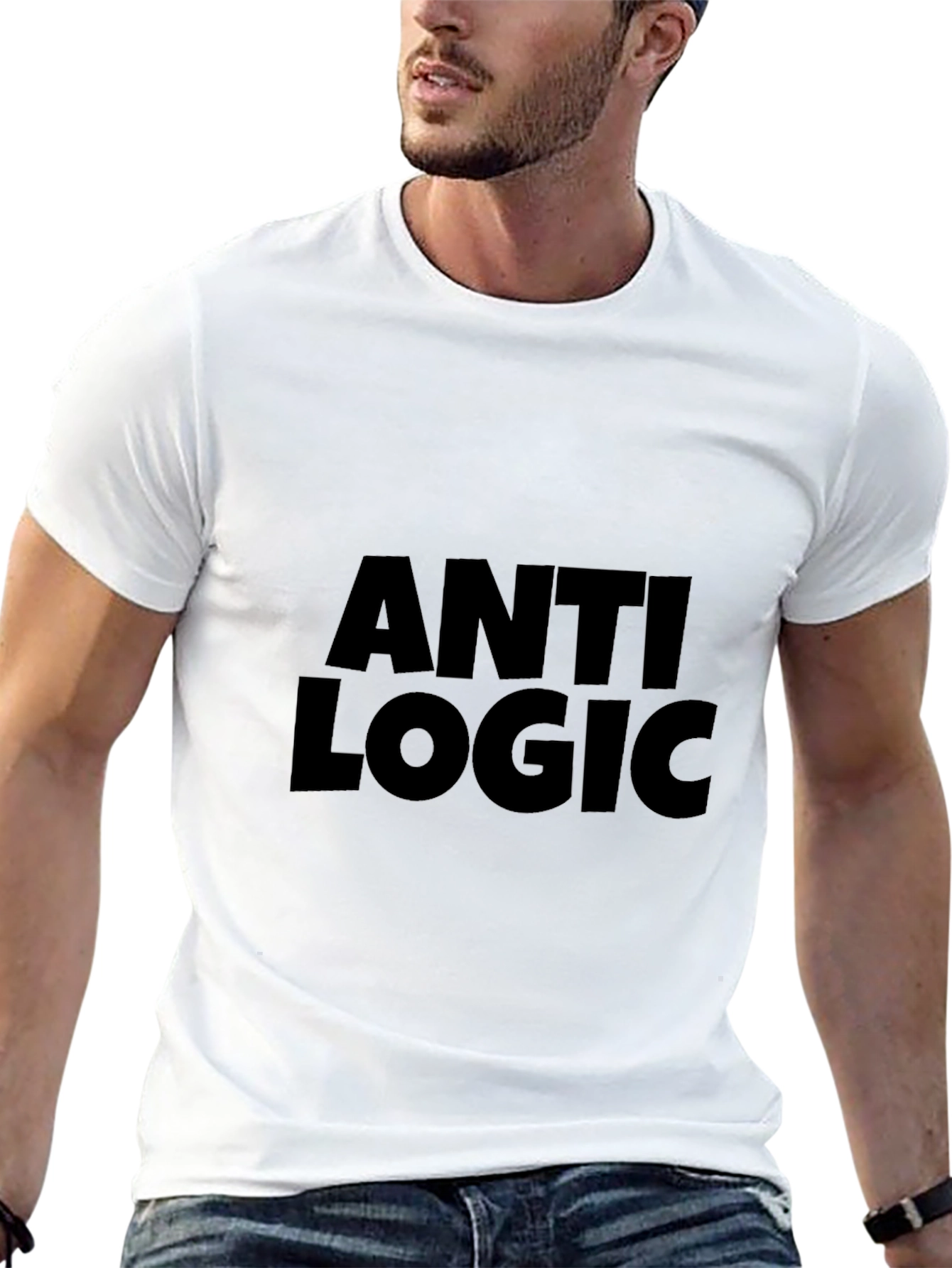 Anti Logic Black T-Shirt - Bold Statement Tee