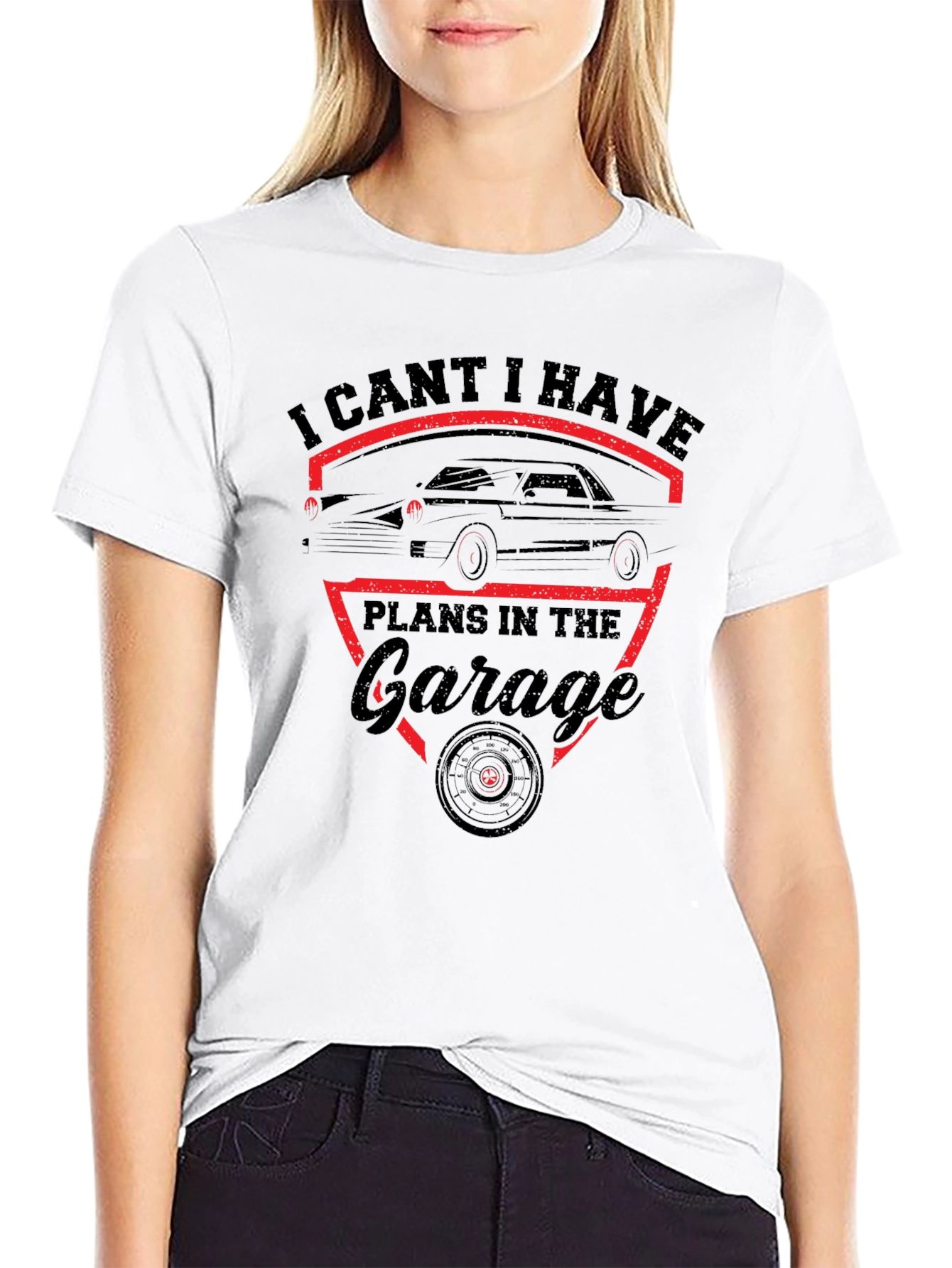 Garage Plans T-Shirt - Classic Car Design