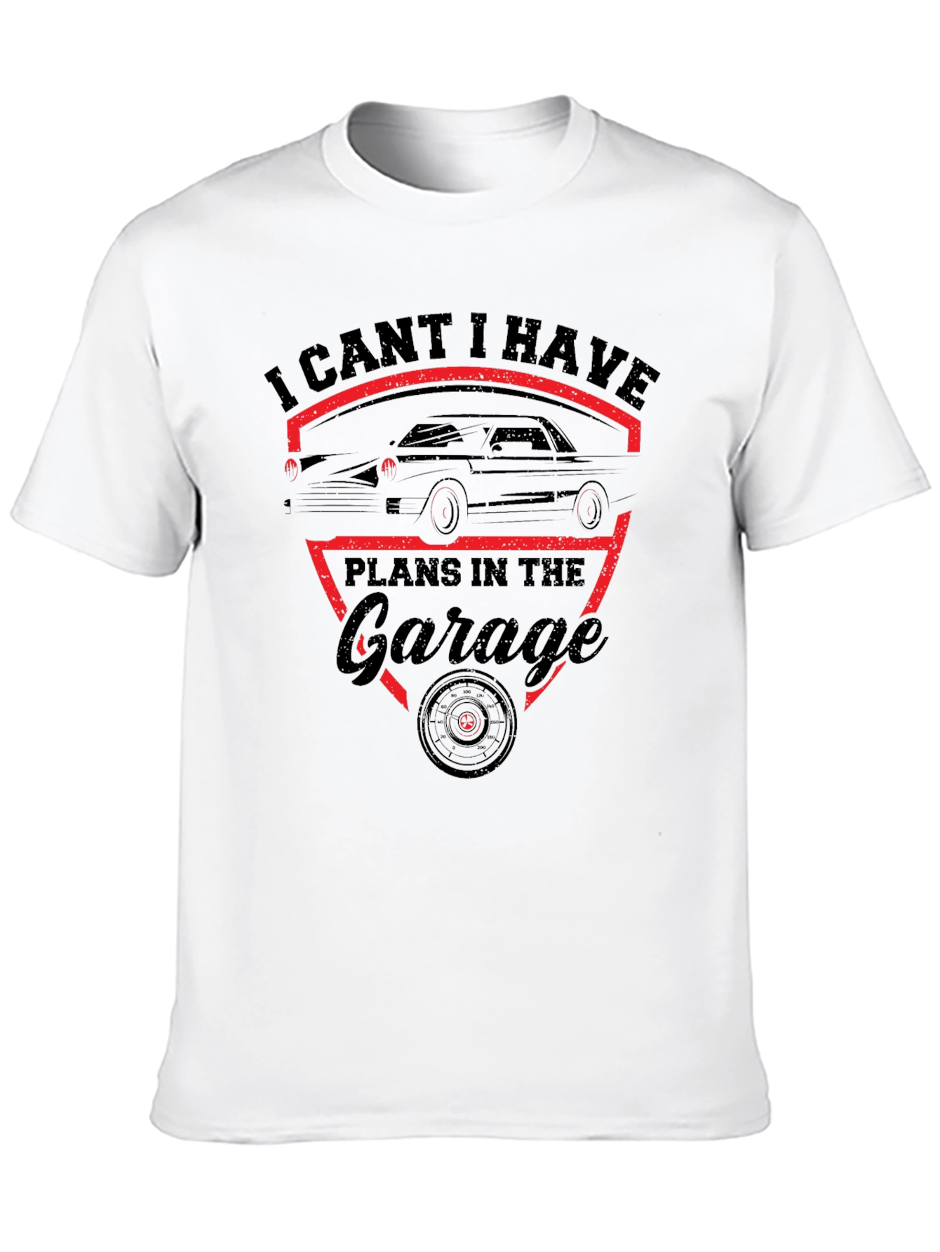 Garage Plans T-Shirt - Classic Car Design